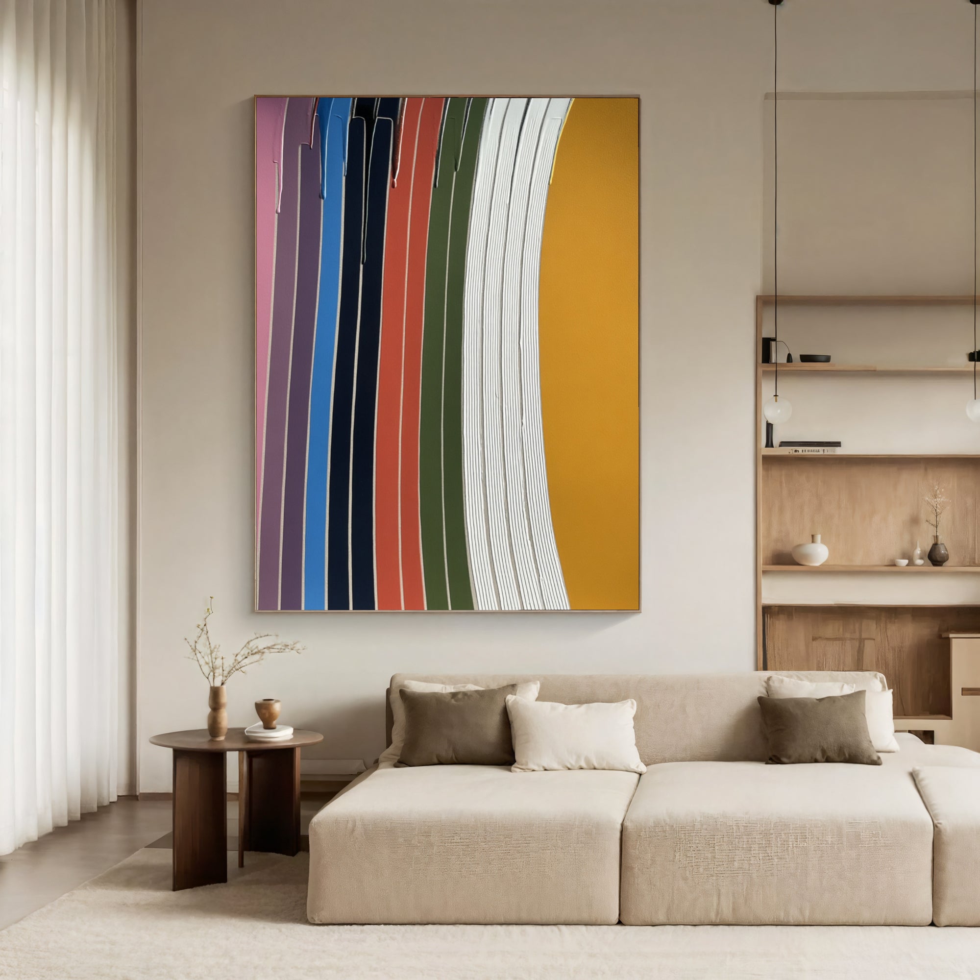 Textured Vibrant Stripes | Bold Hues