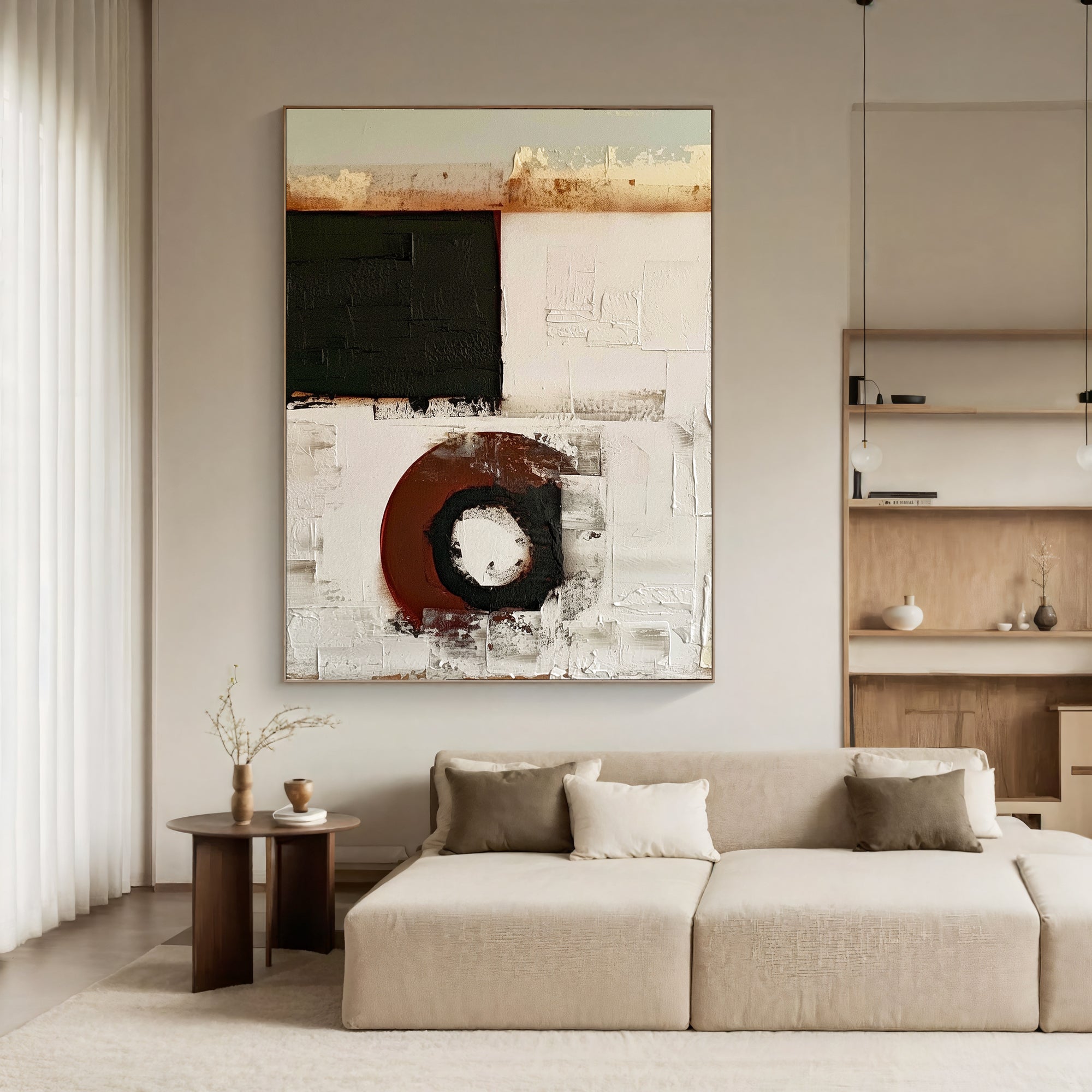 Textured Geometric Depth | Rust Fusion