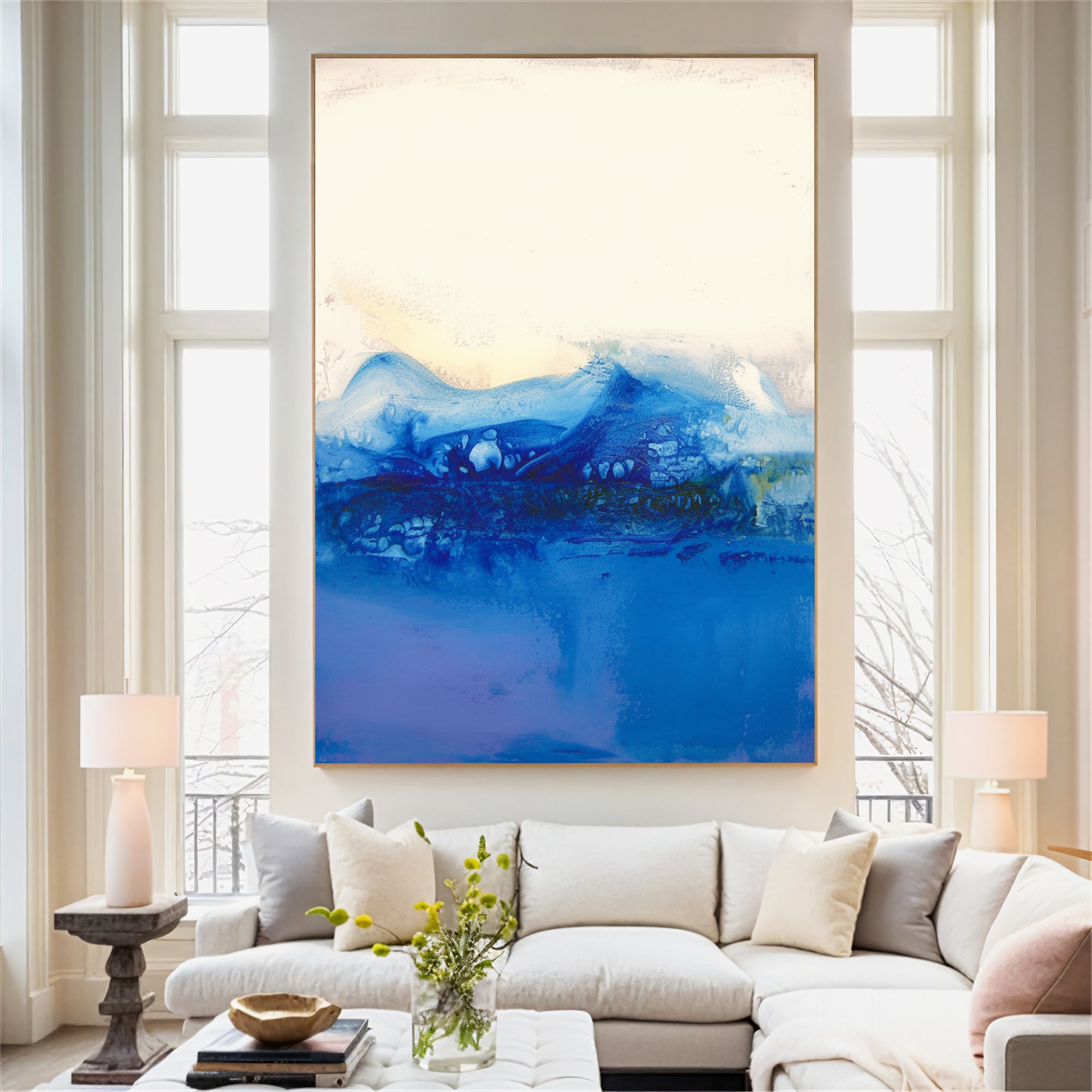 Textured Blue Tranquility | Ocean Hues