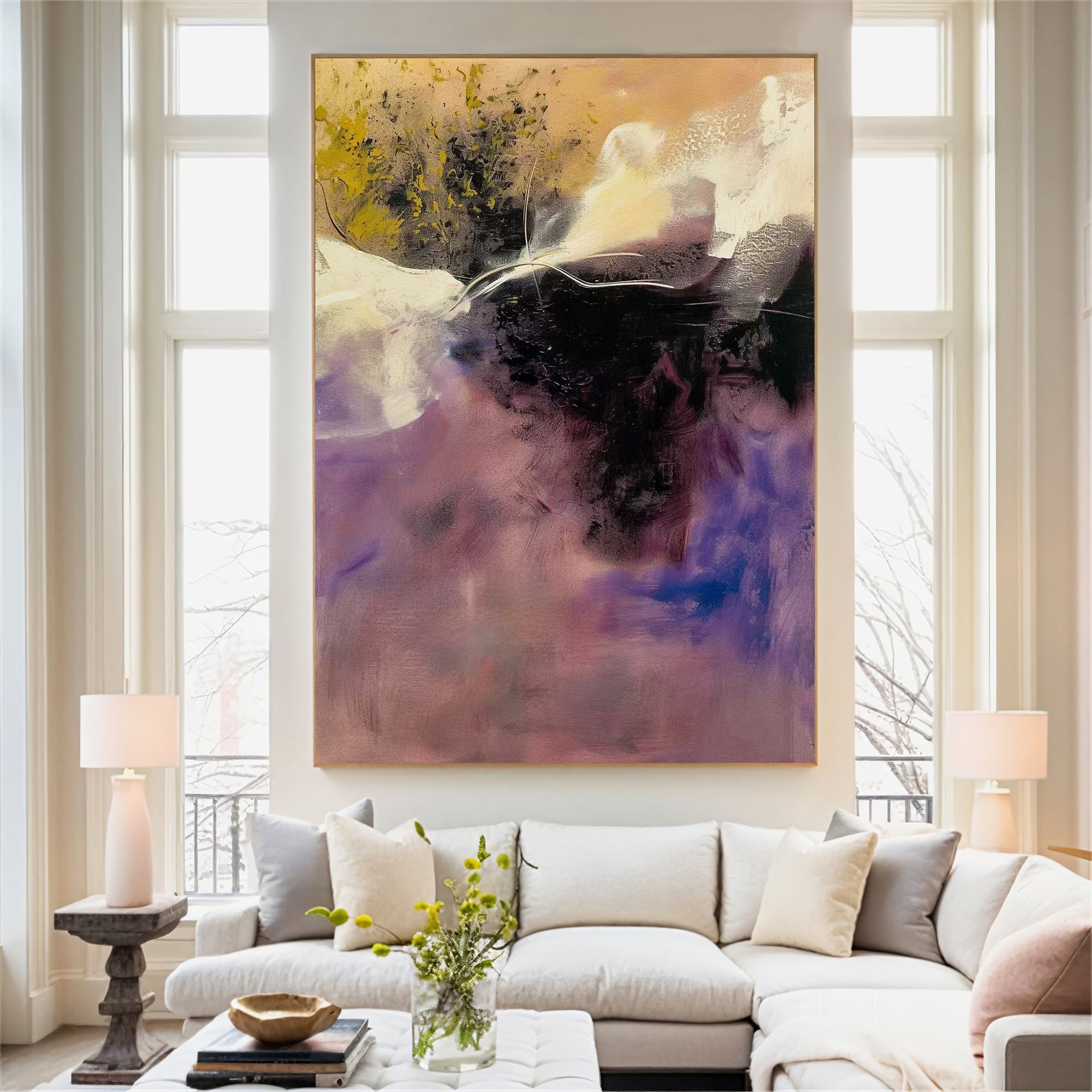 Textured Violet Dynamism | Plum Hues