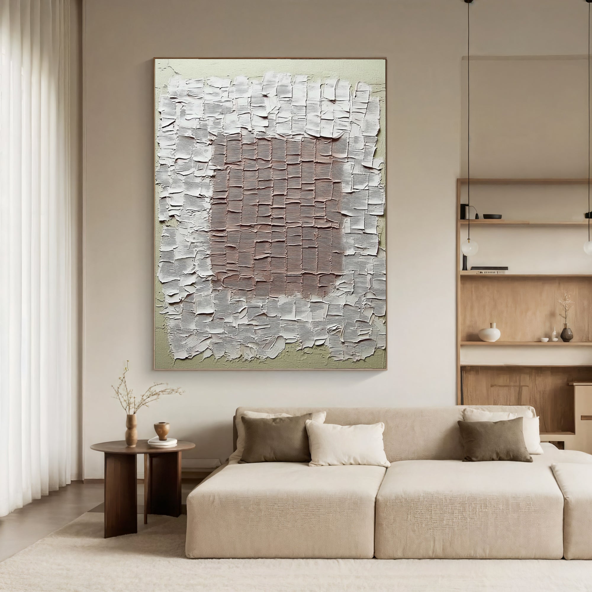 Textured Tactile Grid | Neutral Hues