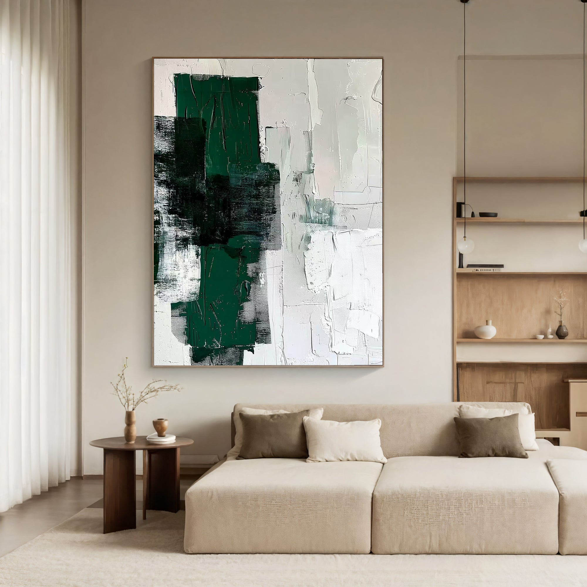 Textured Abstract Vitality | Green Blend