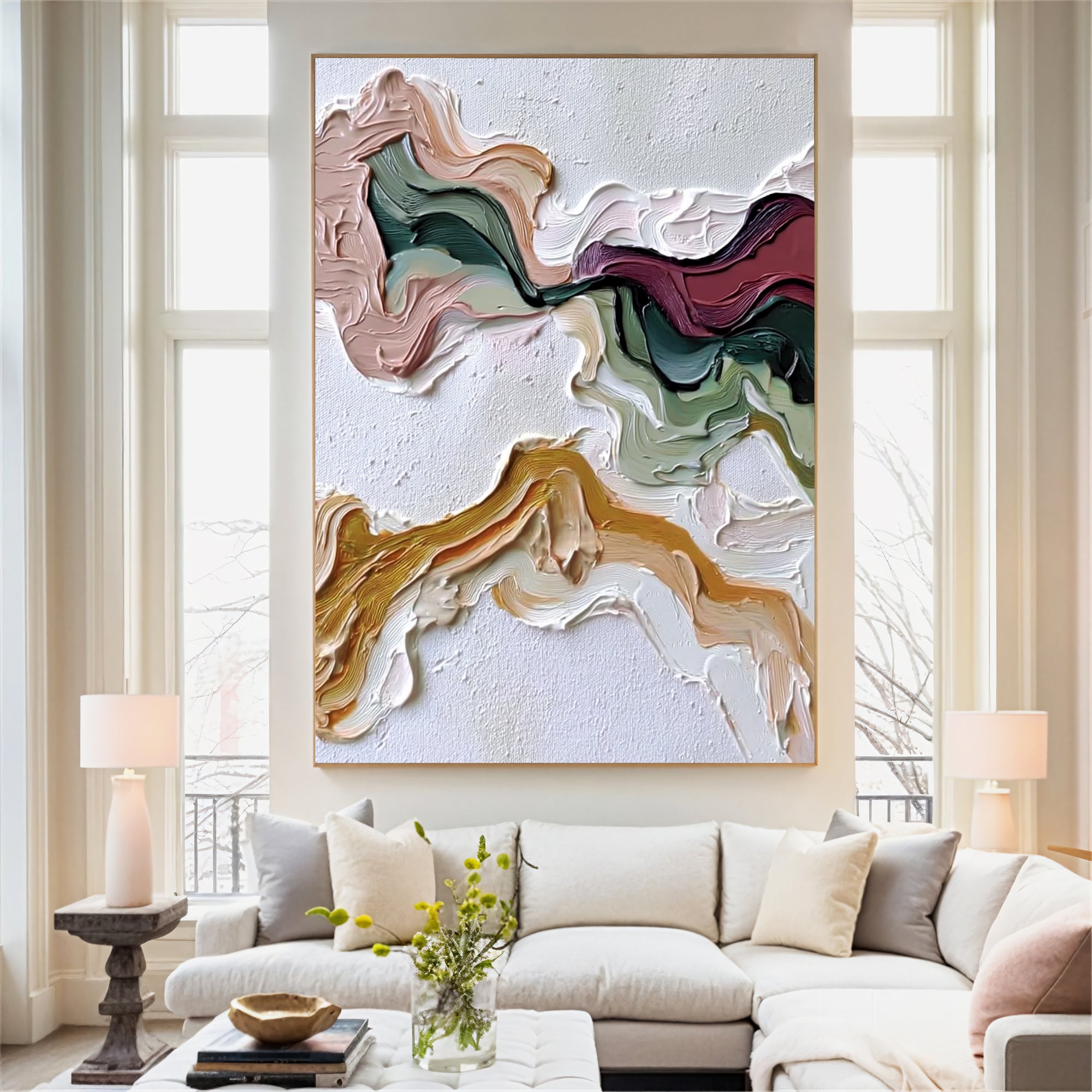 Textured Hue Opulence | Rich Swirls