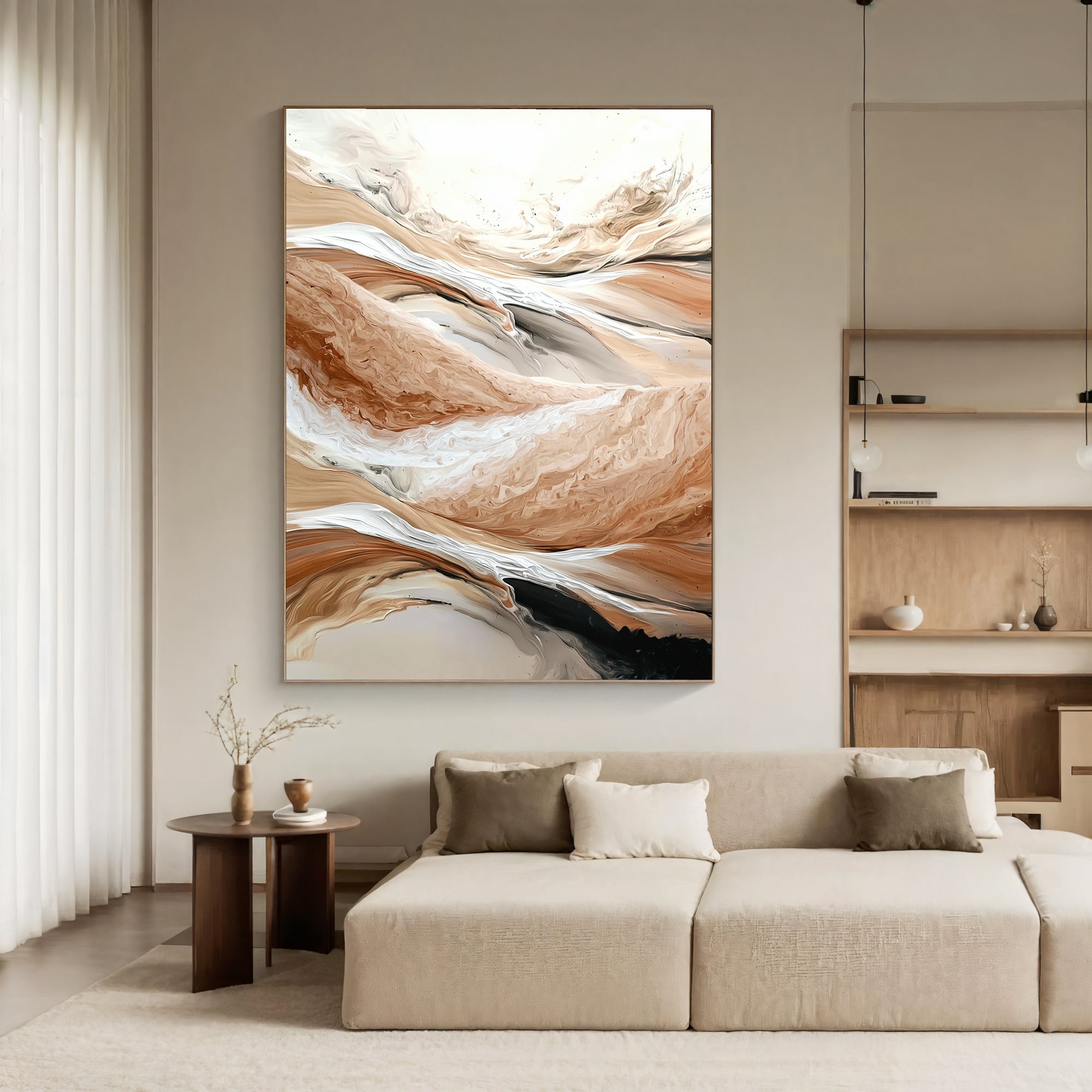 Textured Earthy Swirls | Warm Hues