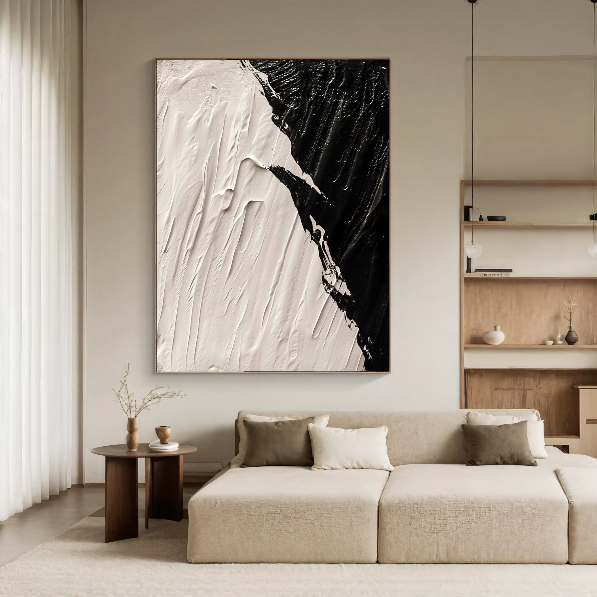 Textured Monochrome Drama | Black White