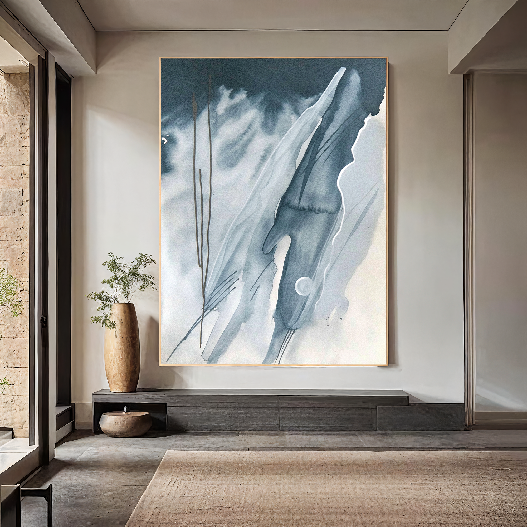 Textured Ink Serenity | Blue Grey