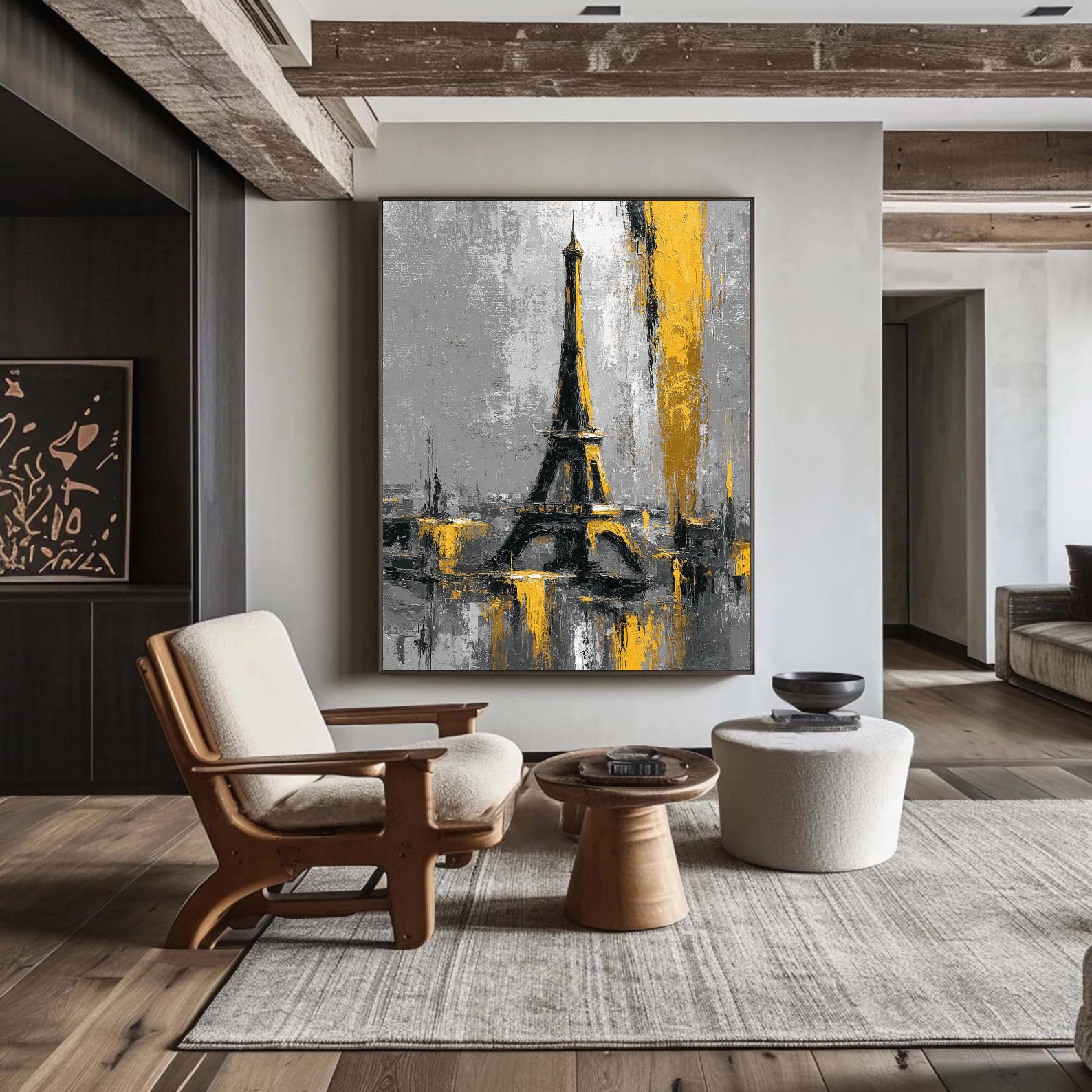 Paris Tower Abstract Art | Glamorous Depth