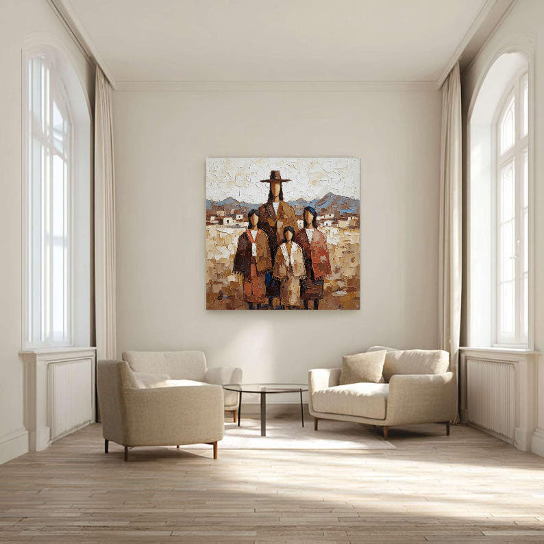 Textured Clan Portrait | Earth Horizon