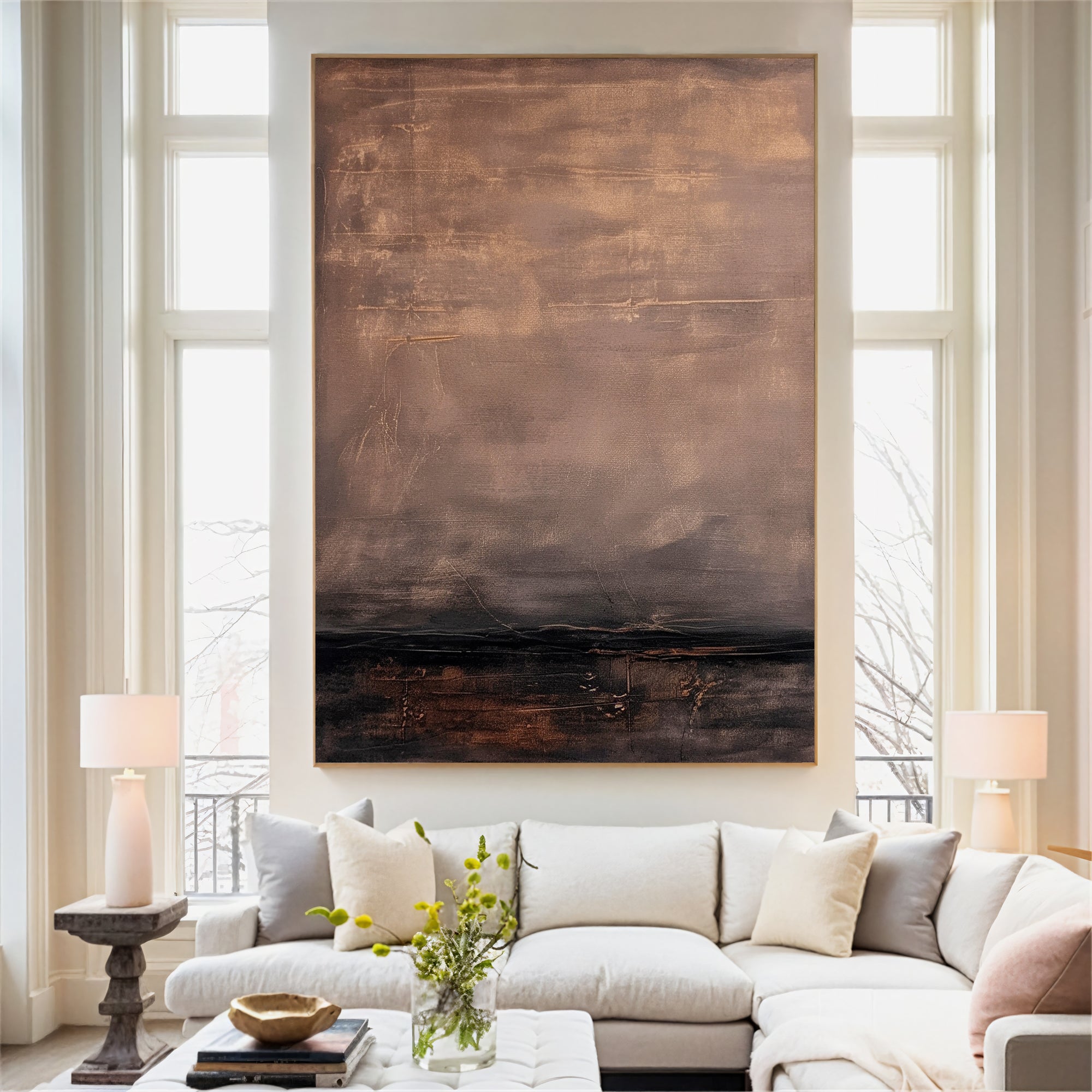 Textured Earthy Opulence | Brown Beige