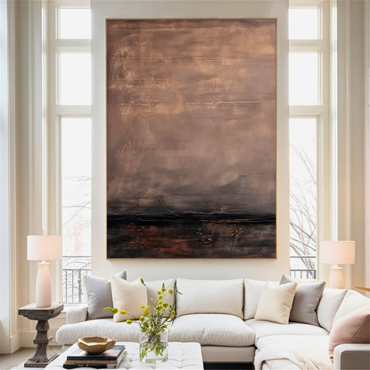 Textured Earthy Opulence | Brown Beige