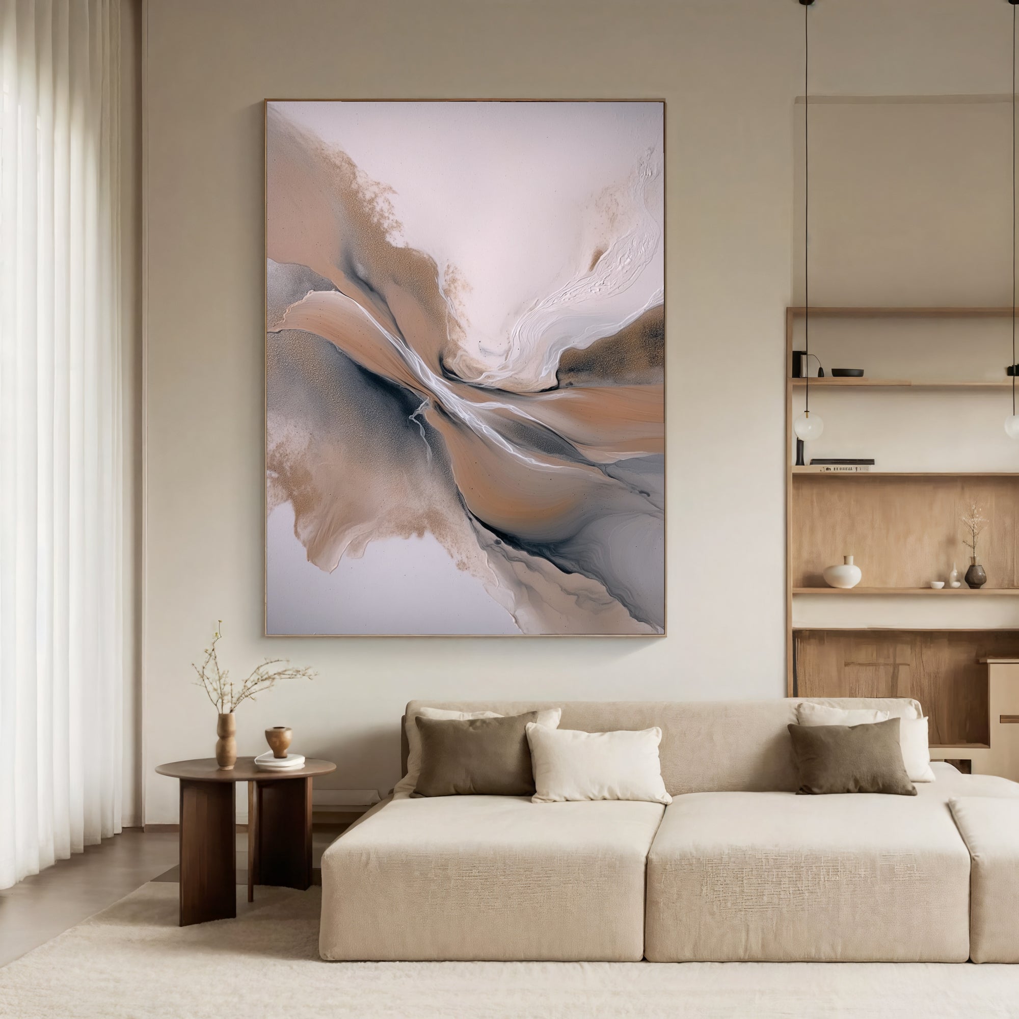 Textured Ethereal Swirls | Blush Hues