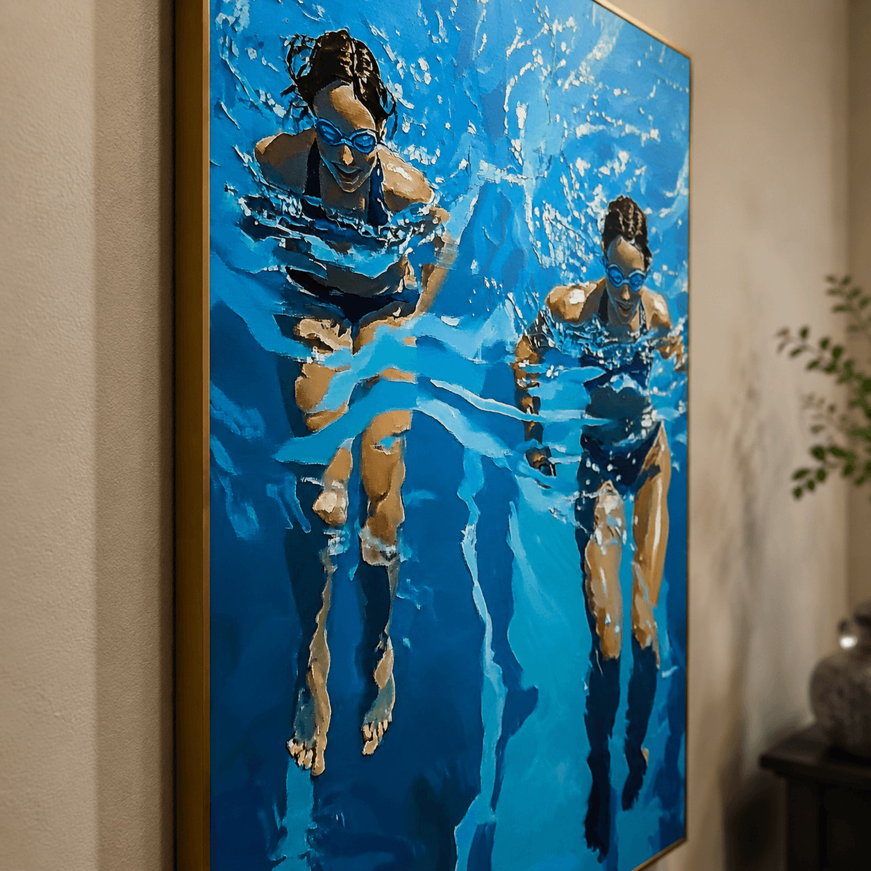Impressionist Art | Twin Pool Swimmers