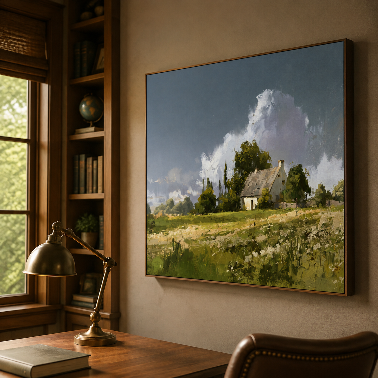 Landscape Art｜Farmhouse Cloud Hush