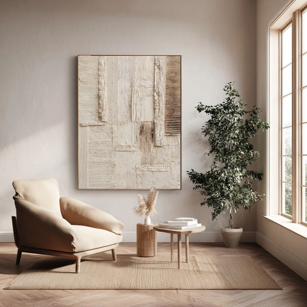 Plastered Minimal Forms | Earthy Palette