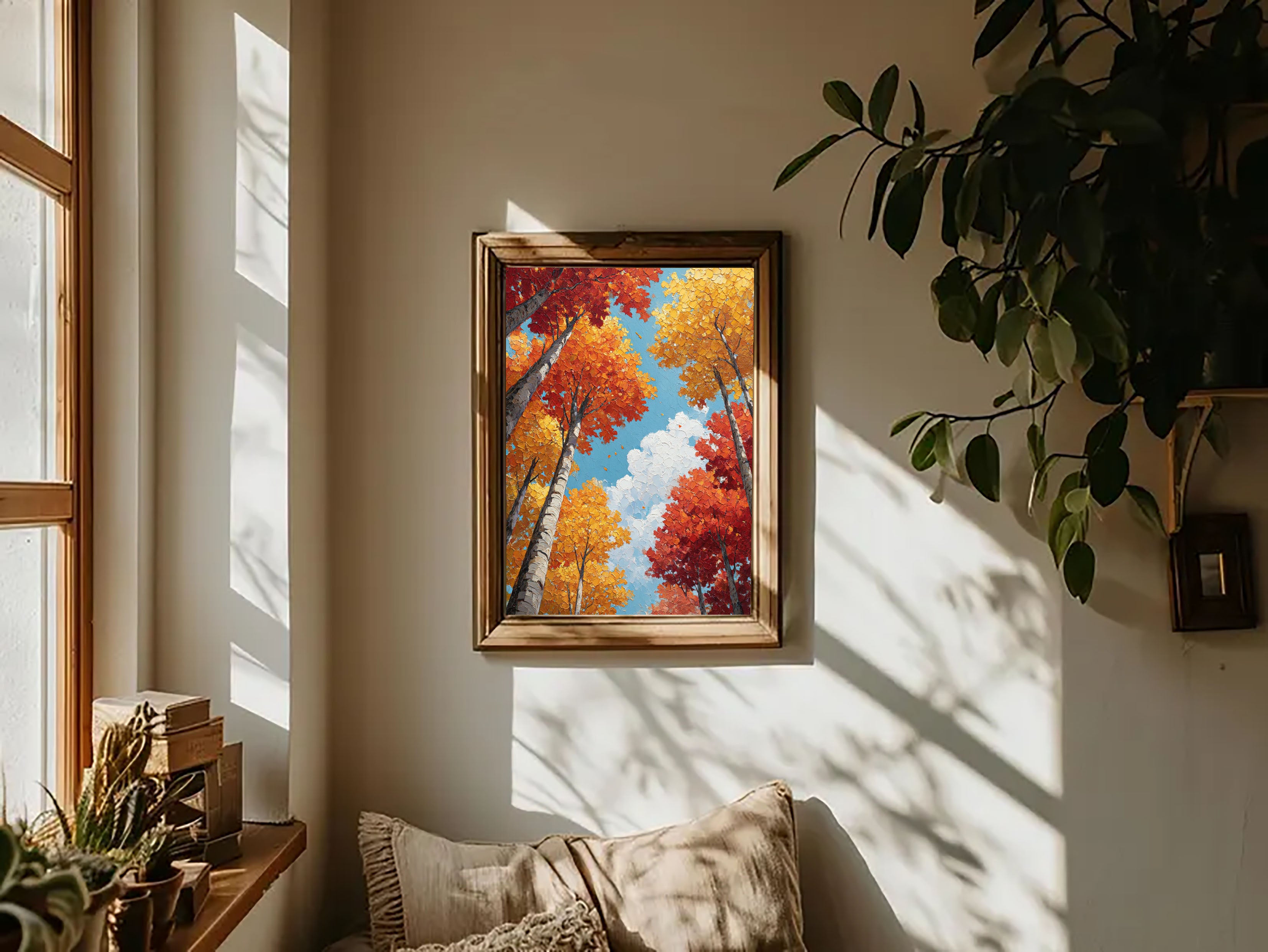 Textured Autumn Forest | Vibrant Depth