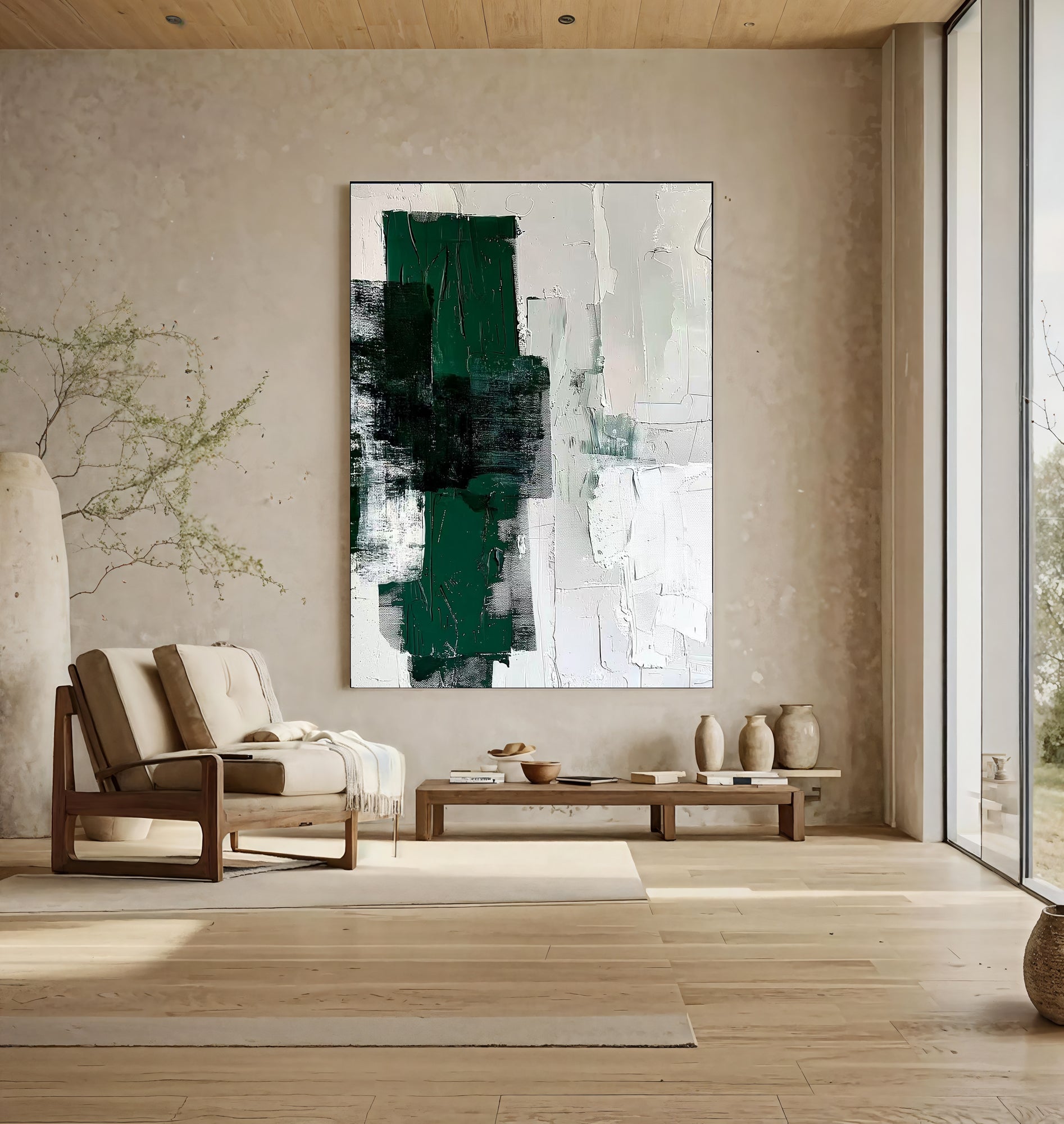 Textured Abstract Vitality | Green Blend