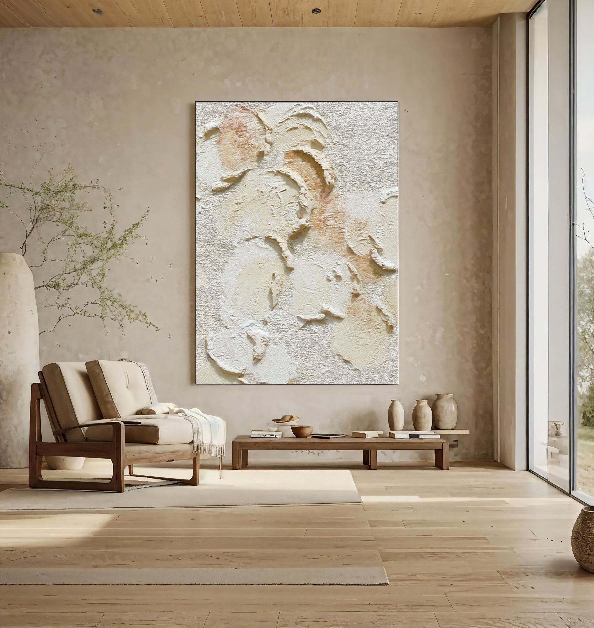 Striated Alabaster Topography | Pallid Nuances