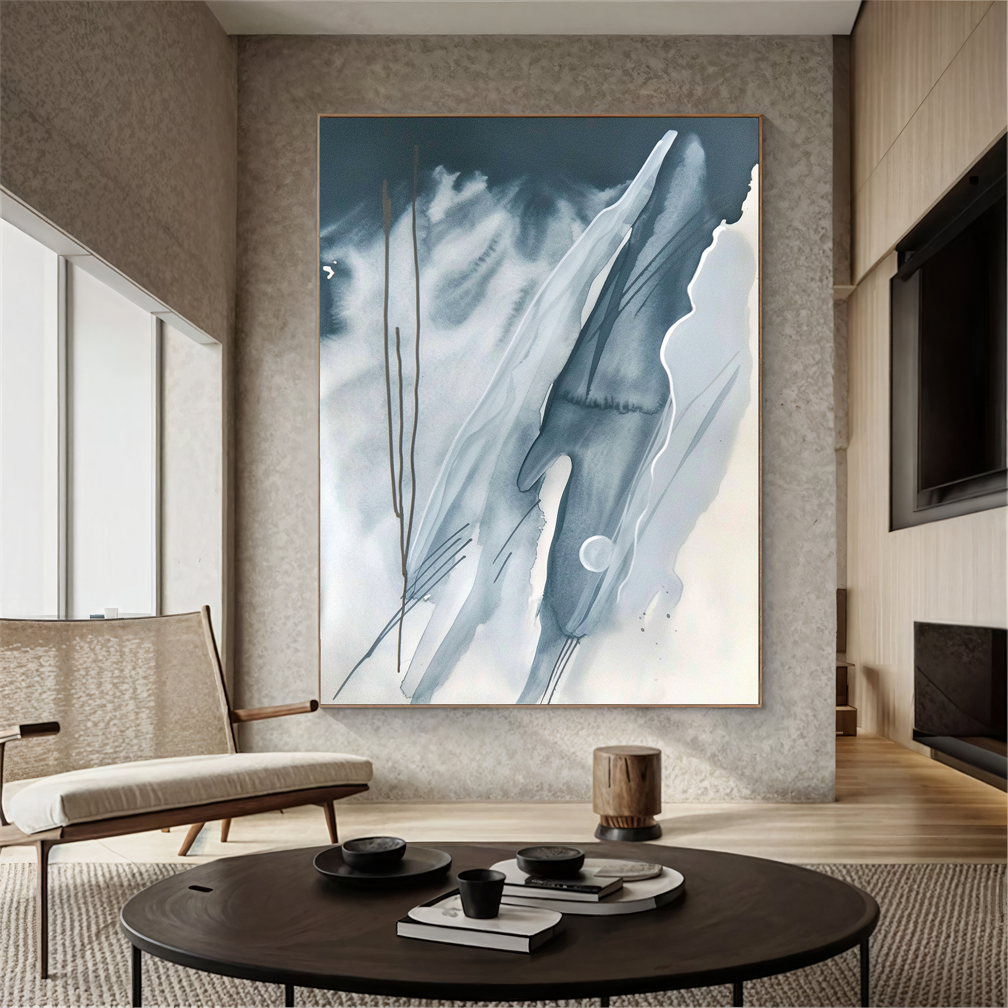 Textured Ink Serenity | Blue Grey