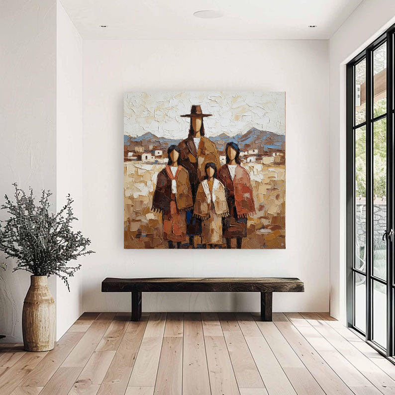 Textured Clan Portrait | Earth Horizon