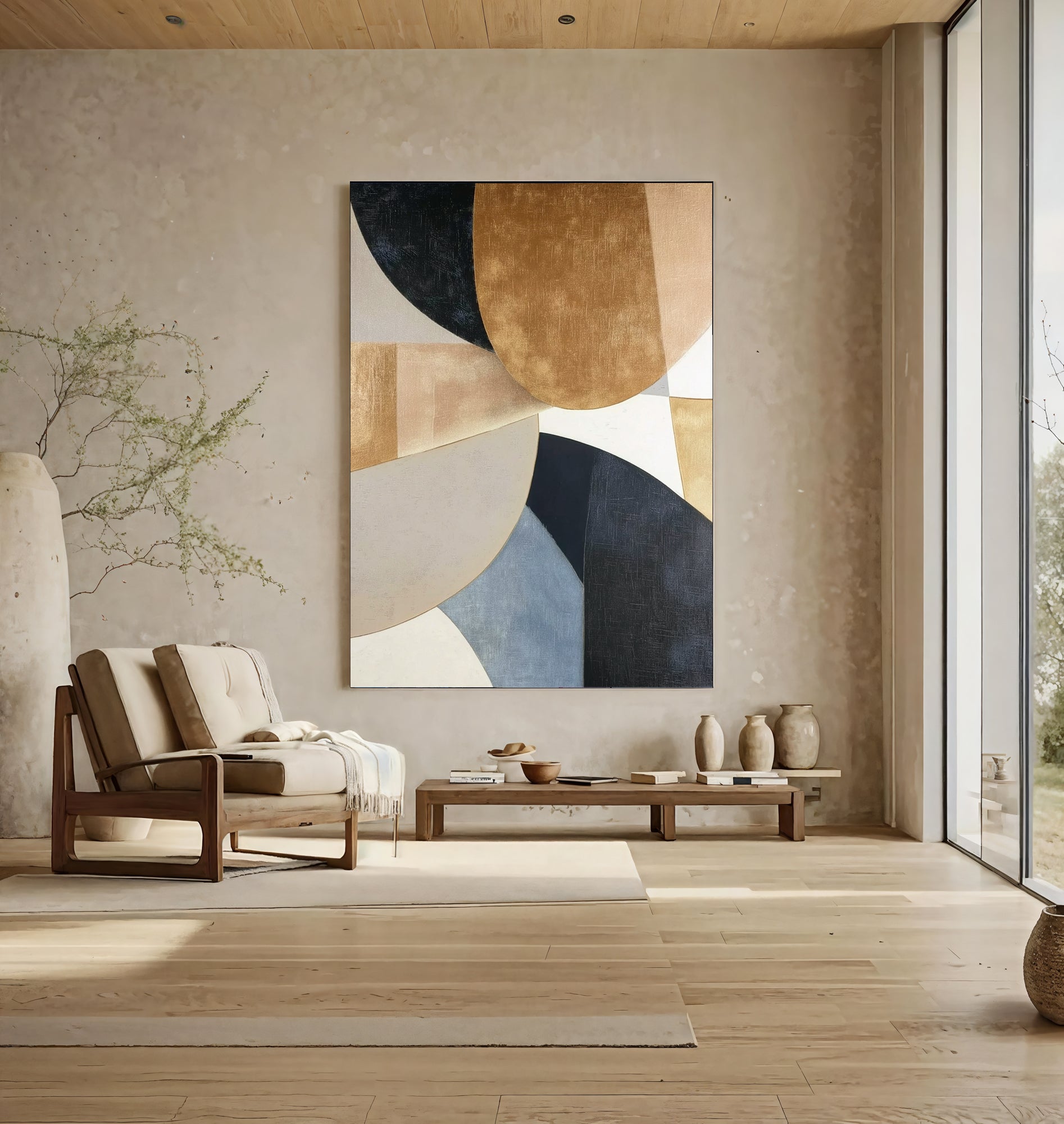 Textured Gilded Geometry | Luxe Tones