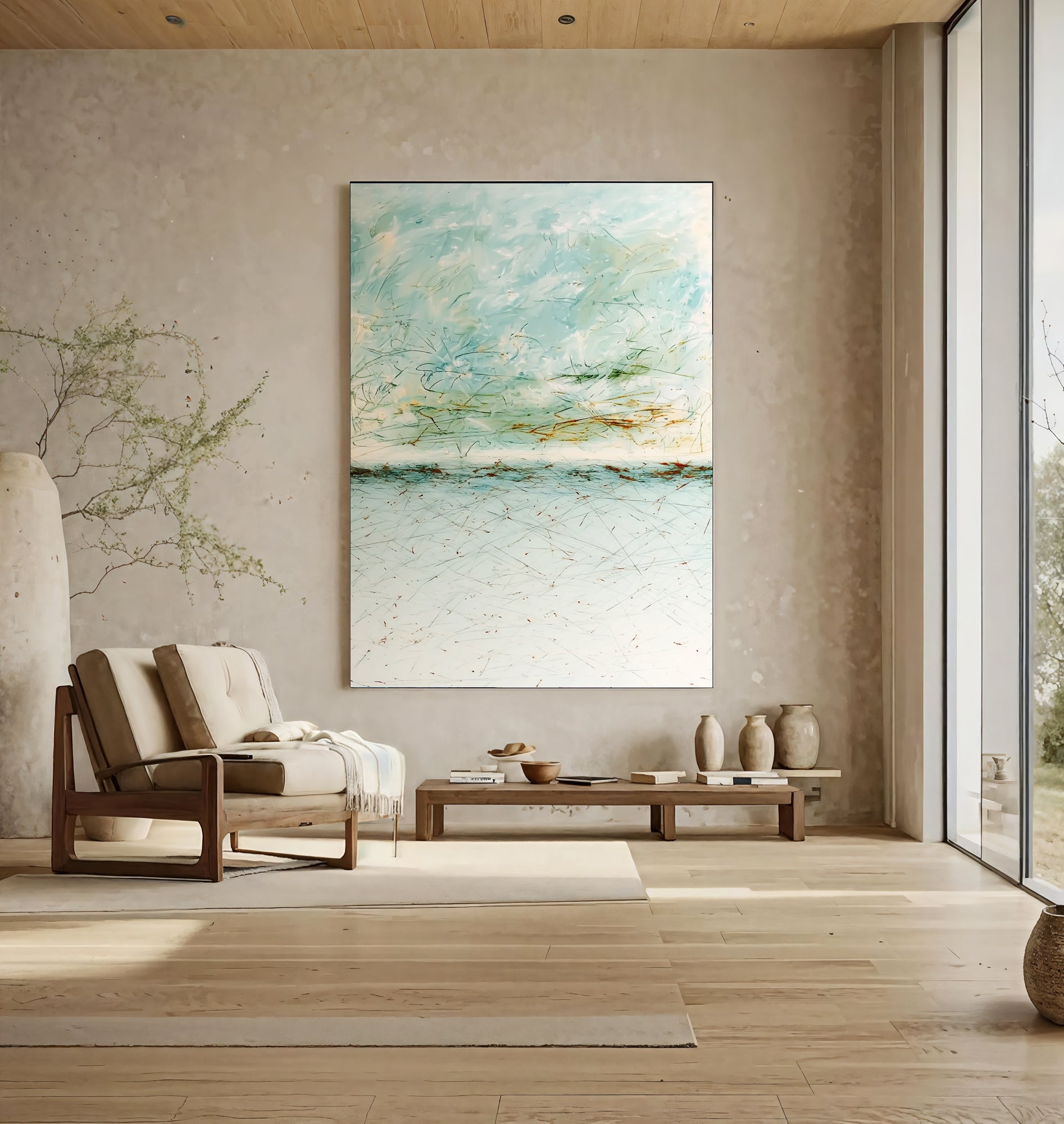 Textured Airy Waterscape | Soft Hues