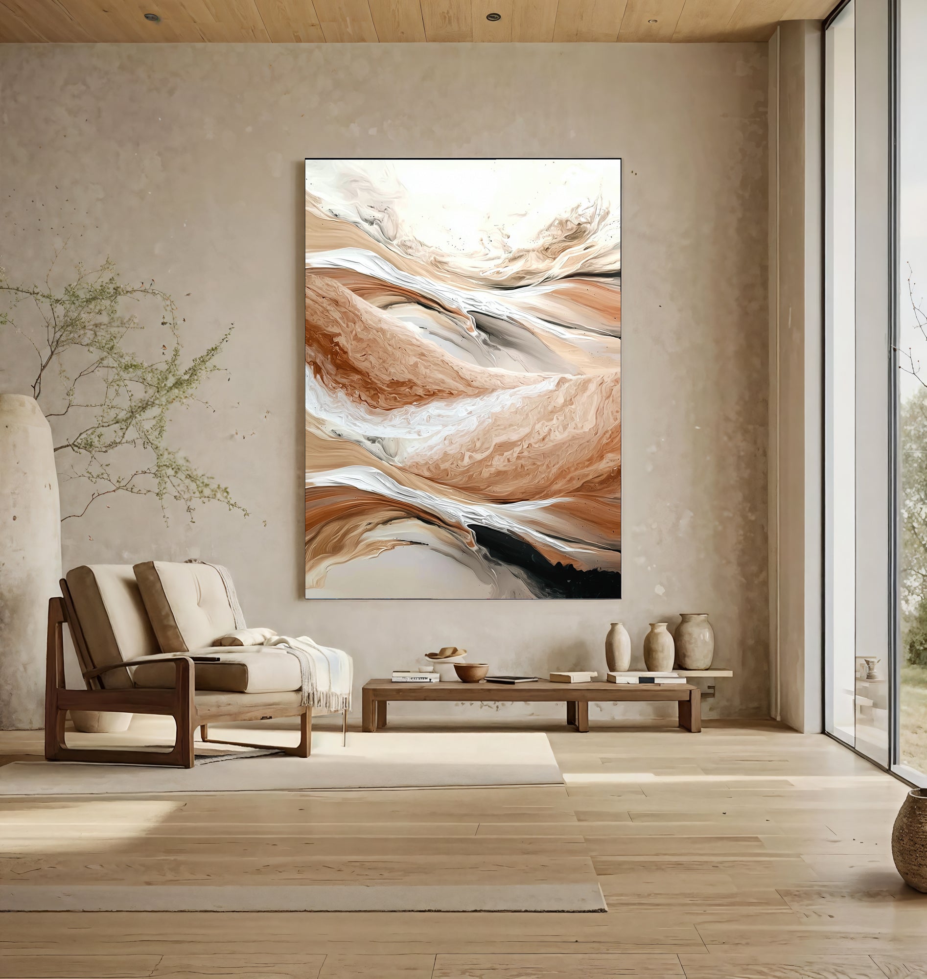 Textured Earthy Swirls | Warm Hues