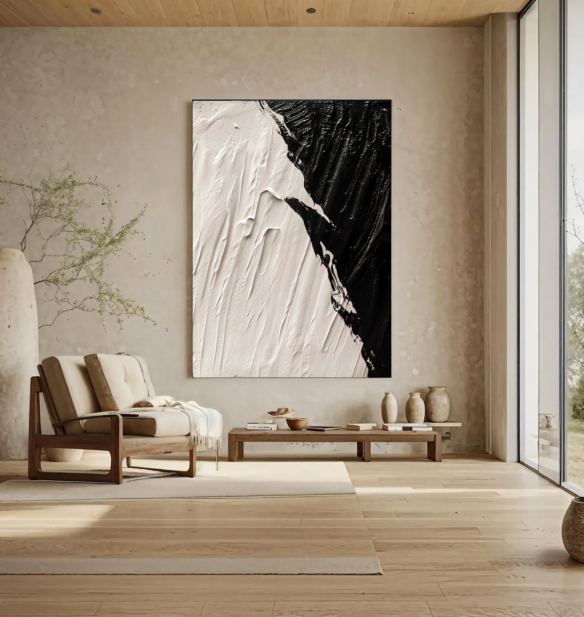 Textured Monochrome Drama | Black White