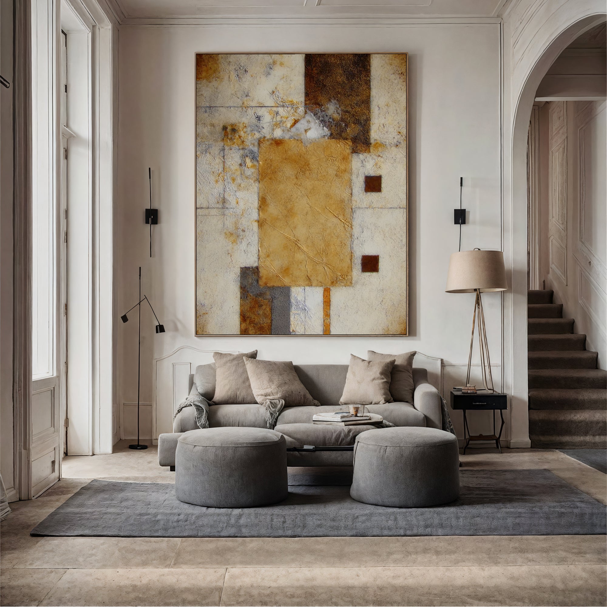 Textured Earthy Abstraction | Warm Hues