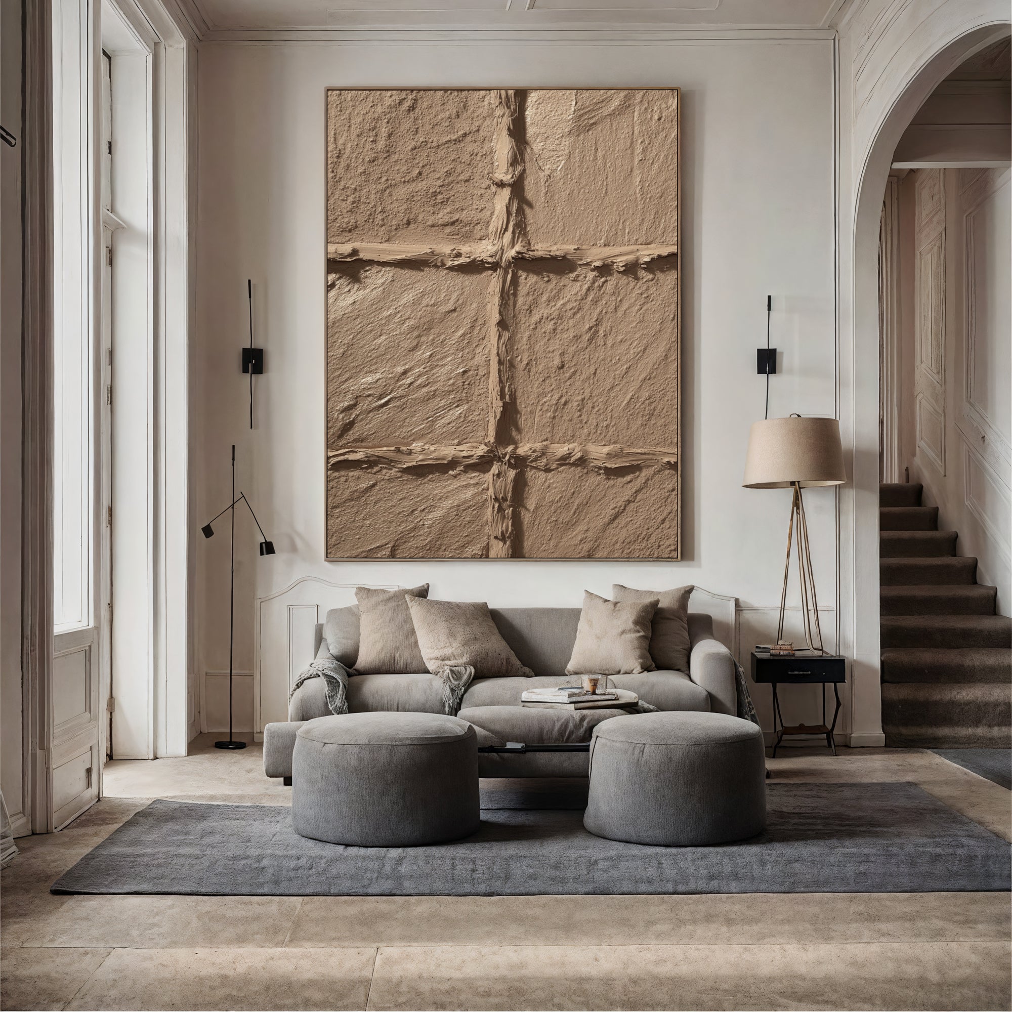 Textured Earthy Lattice | Warm Tones