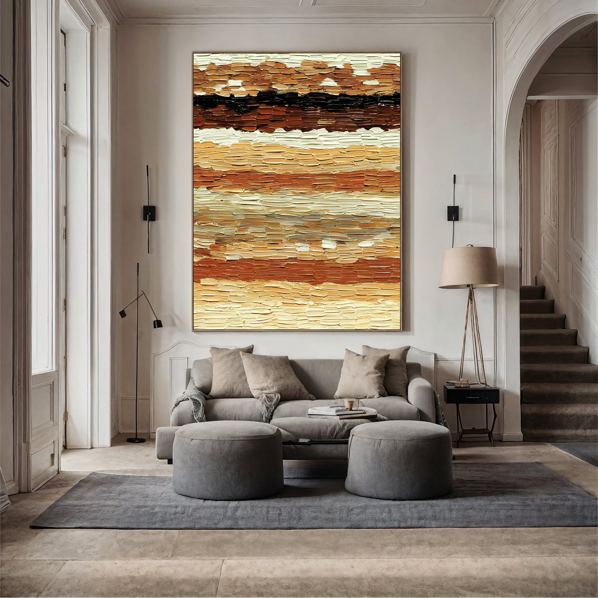 Textured Impasto Warmth | Golden Hues