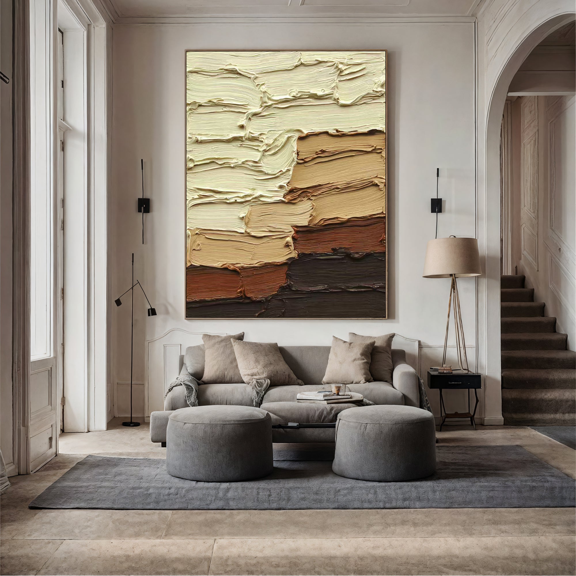 Textured Impasto Warmth | Earthy Hues