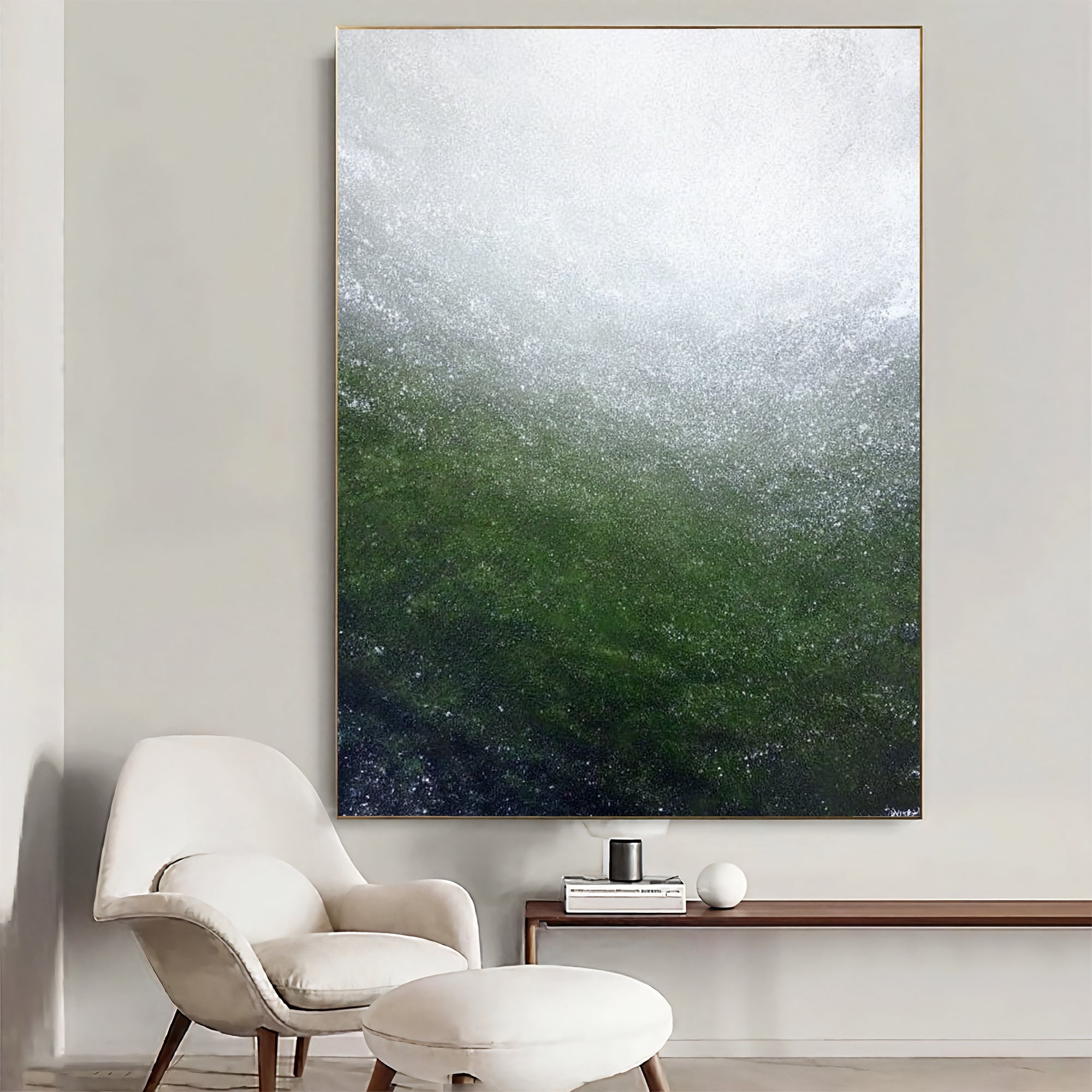 Textured Emerald Surges | Frosted Hues