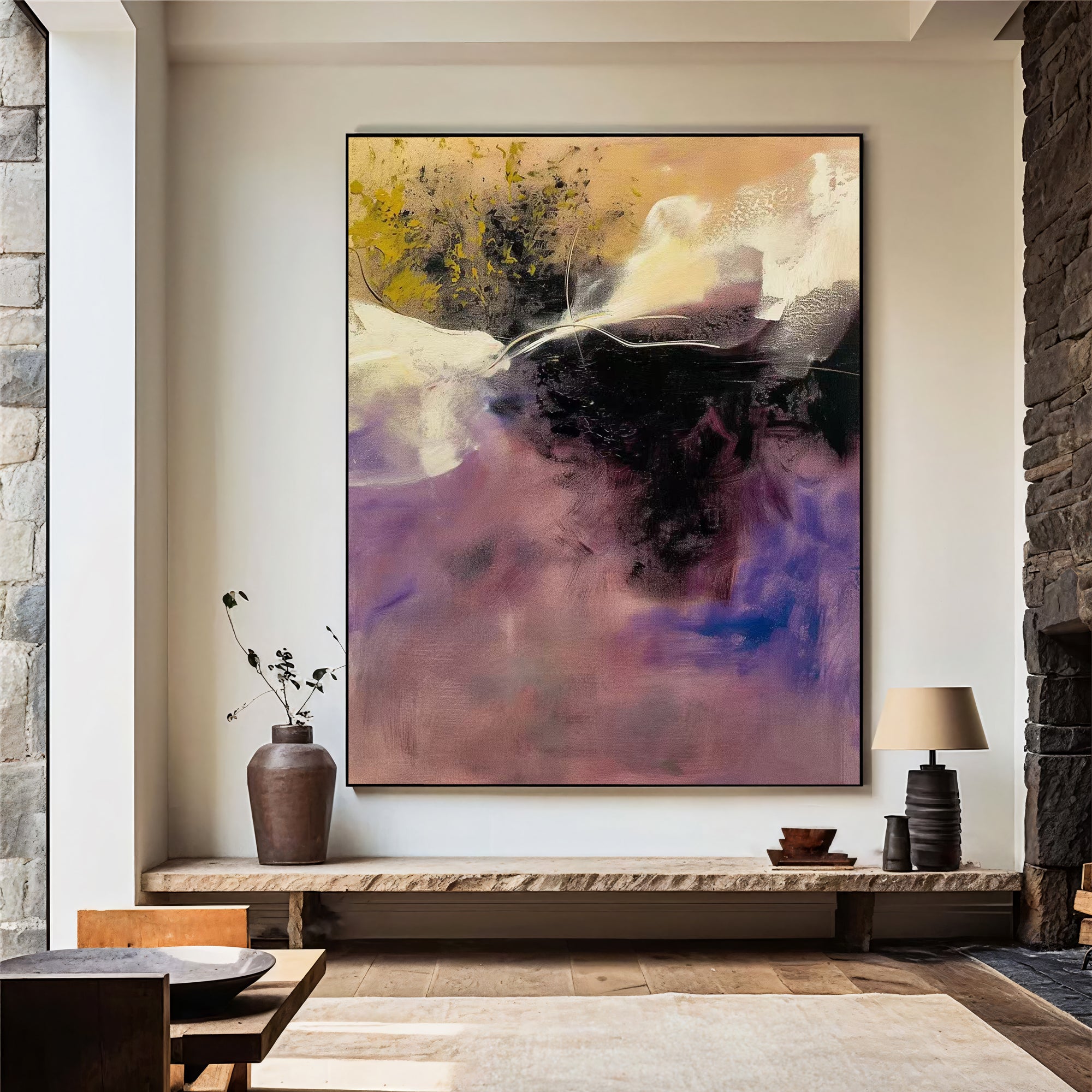 Textured Violet Dynamism | Plum Hues