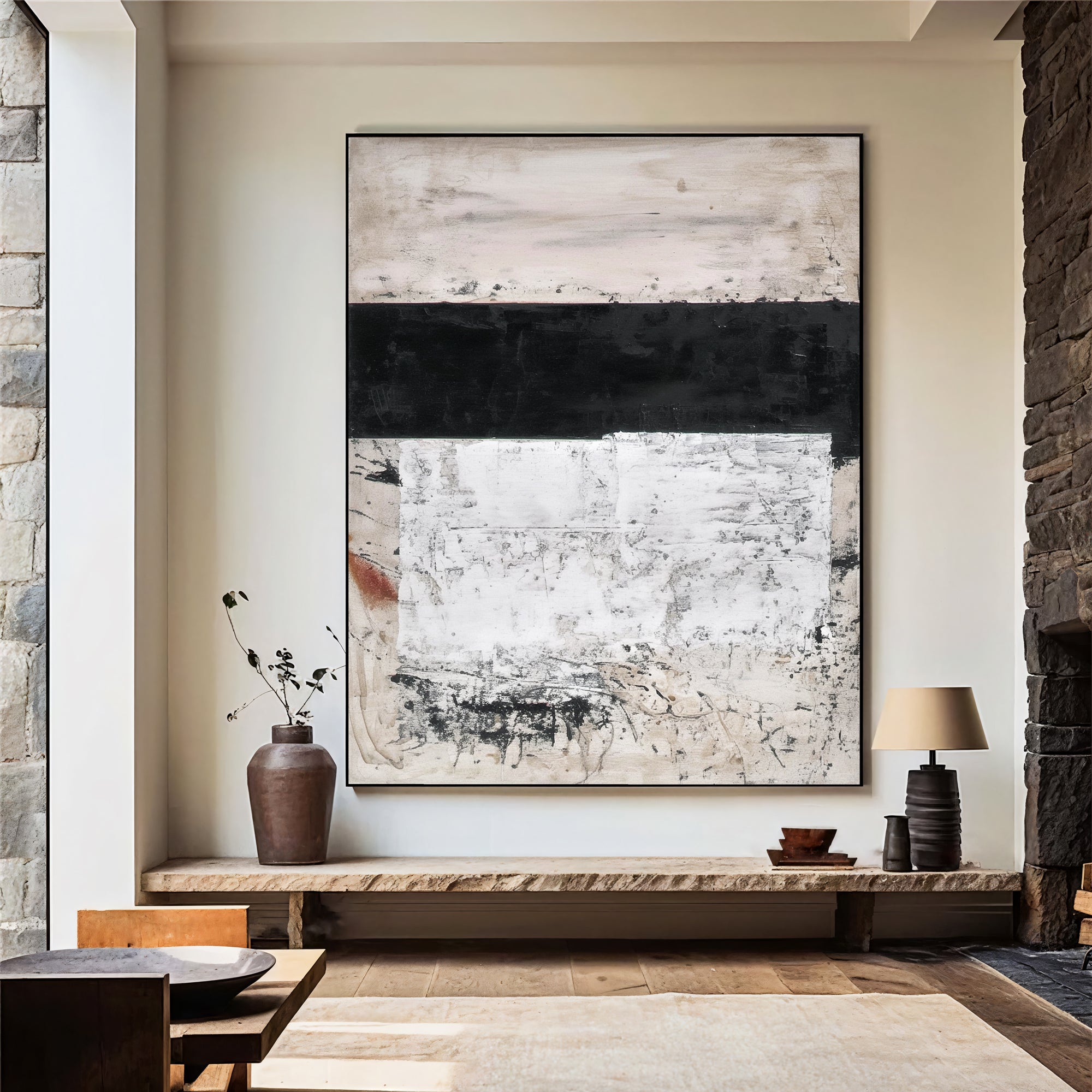 Textured Neutral Artistry | Slate Hues