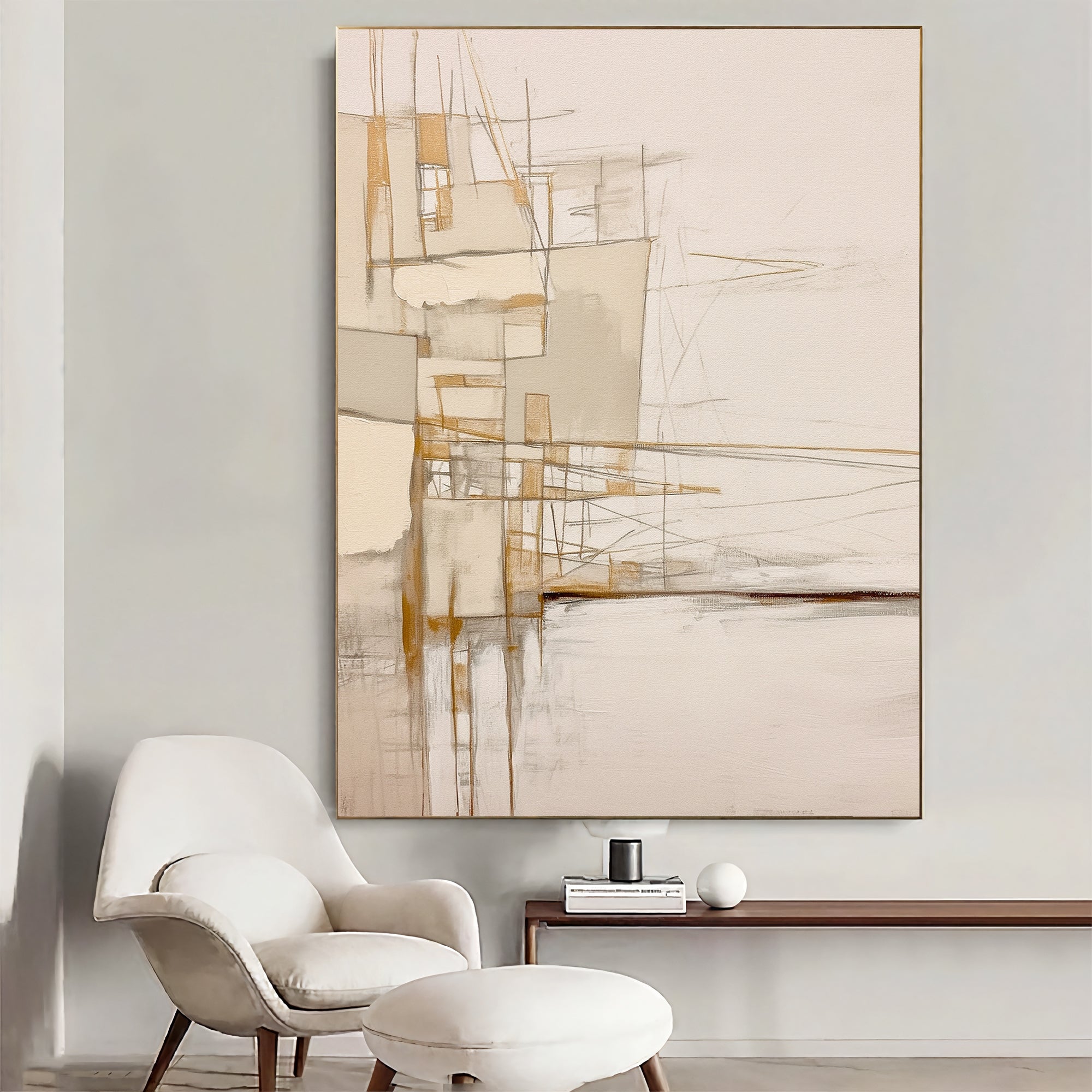 Textured Architectural Elegance | Beige Hues