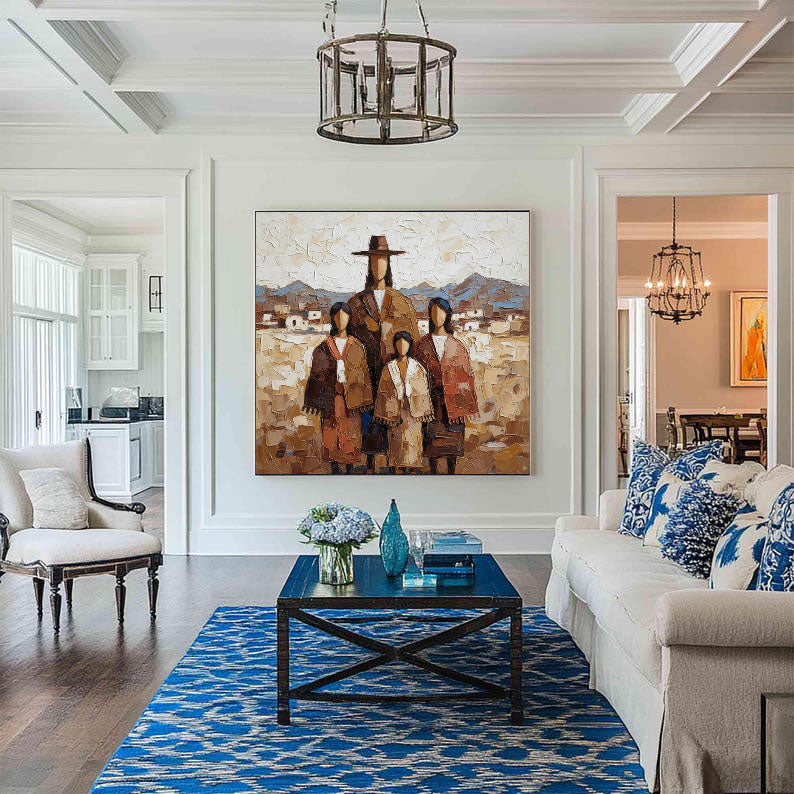 Textured Clan Portrait | Earth Horizon