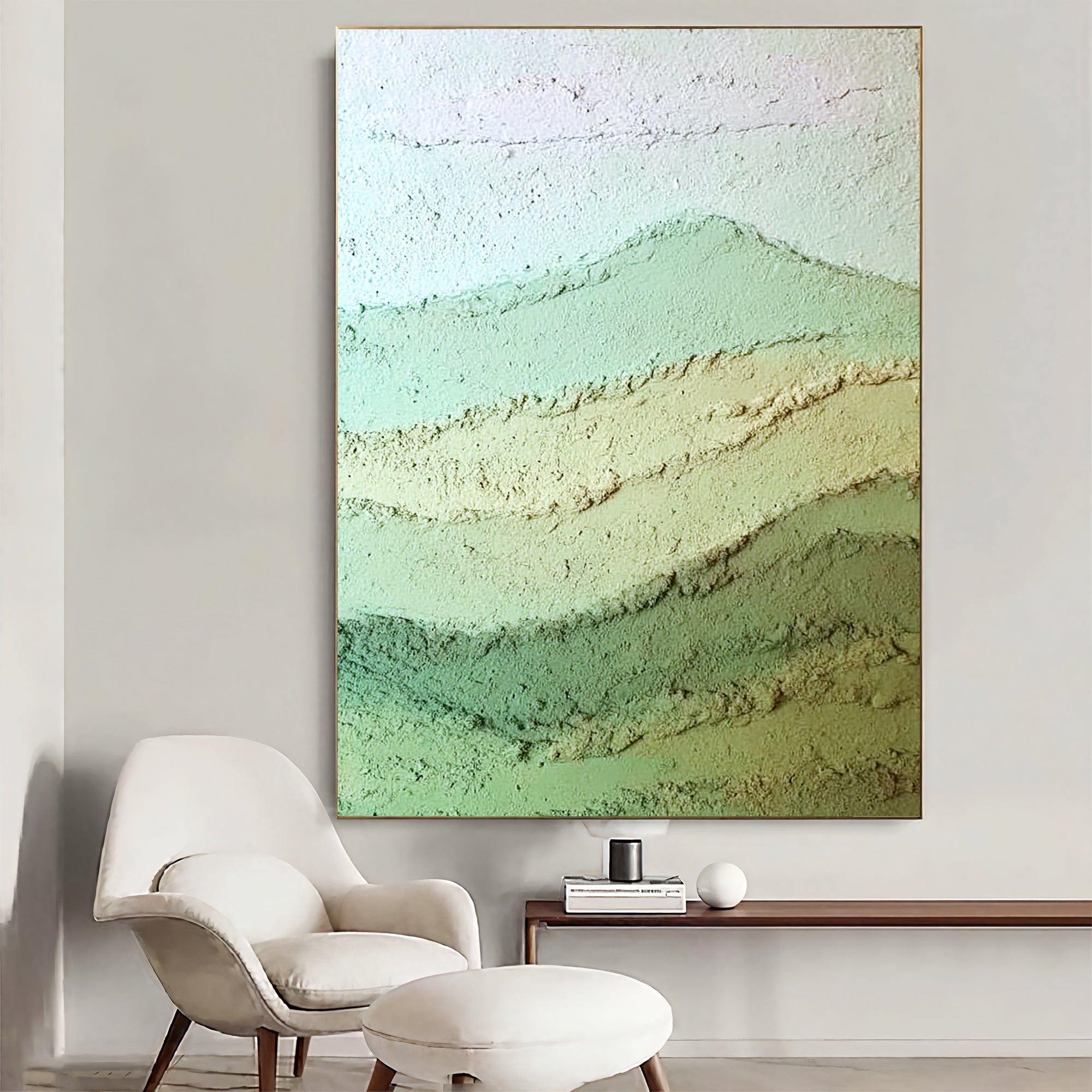 Textured Mint Gradients | Earthy Hues