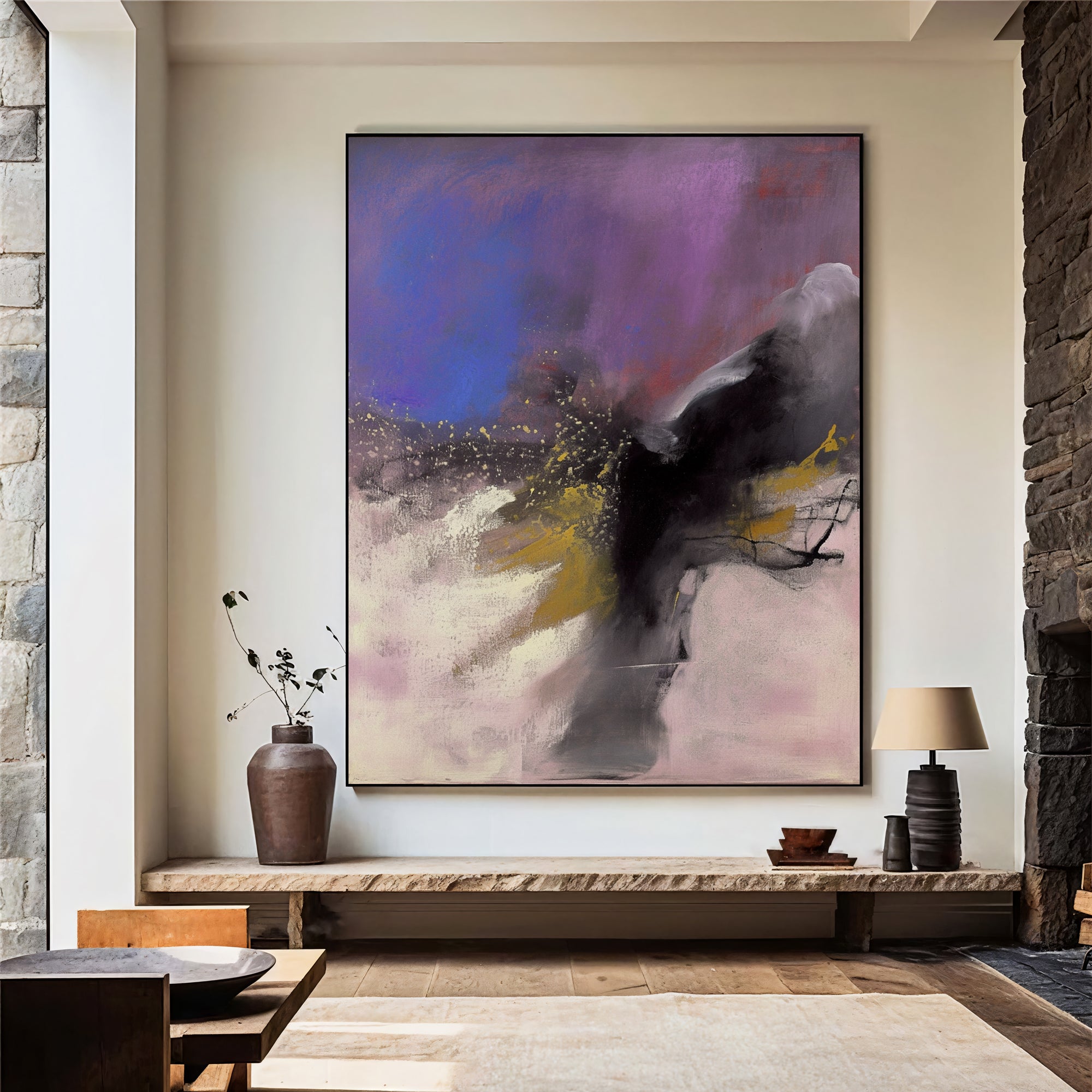 Textured Violet Opulence | Purple Pink