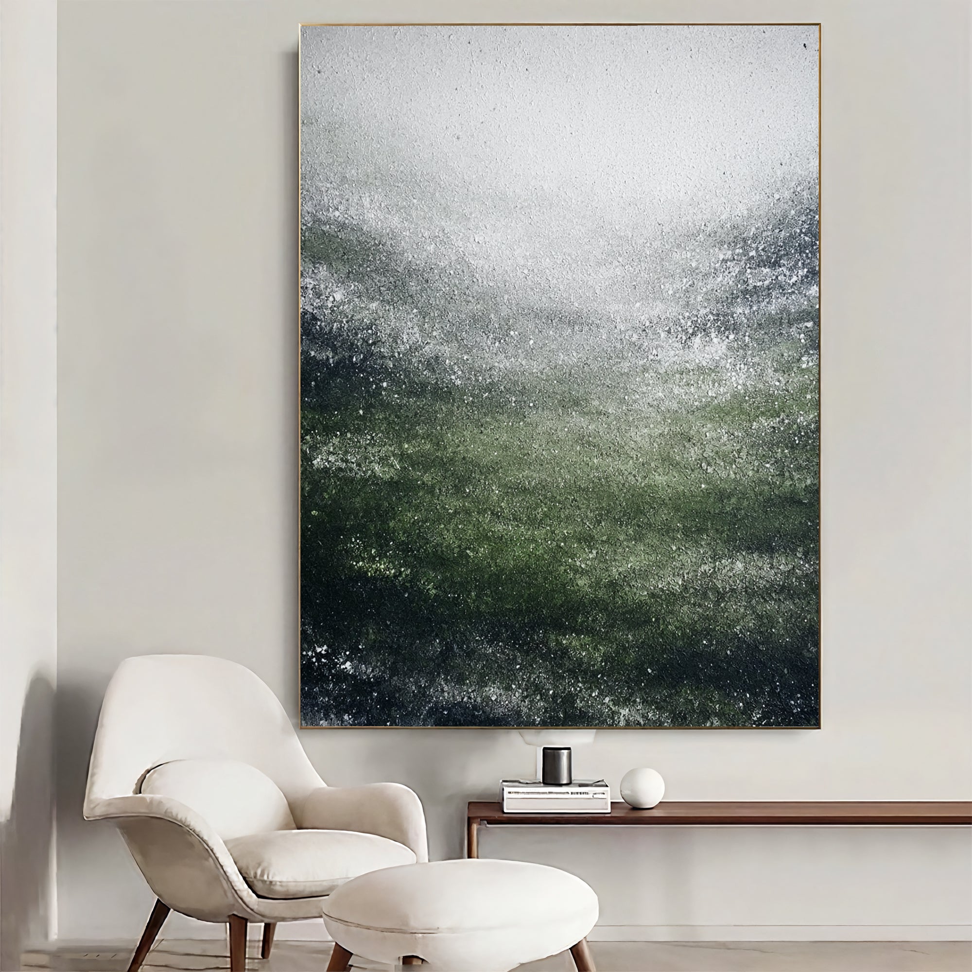 Textured Verdant Swell | Frosted Waves