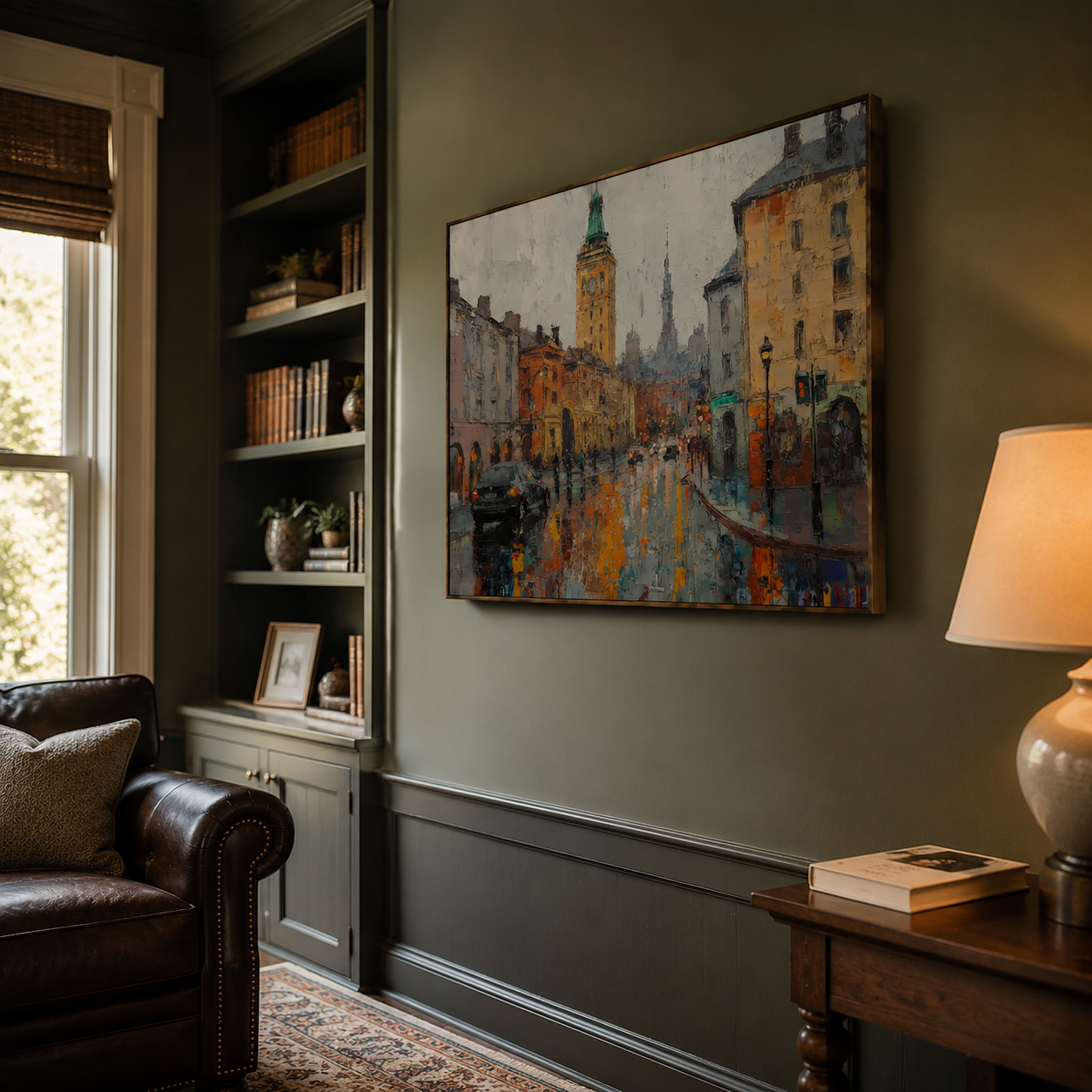 Impressionist Art | Wet Street Glow