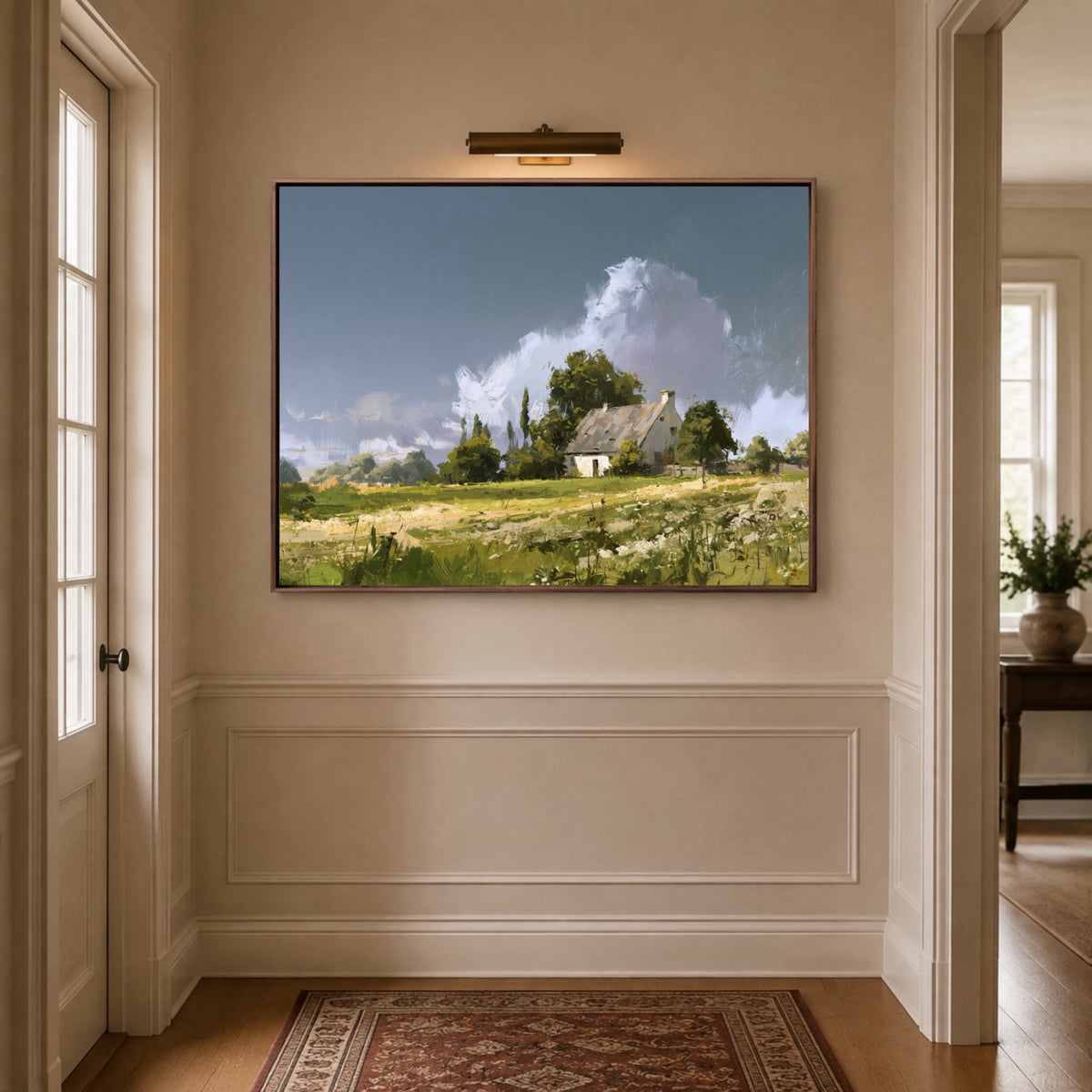 Landscape Art｜Farmhouse Cloud Hush