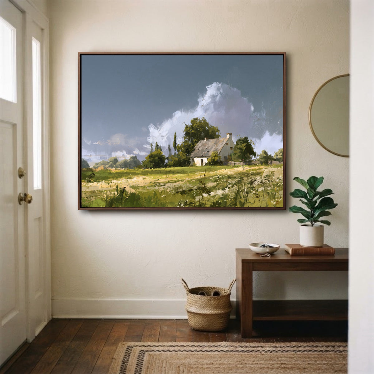 Landscape Art｜Farmhouse Cloud Hush