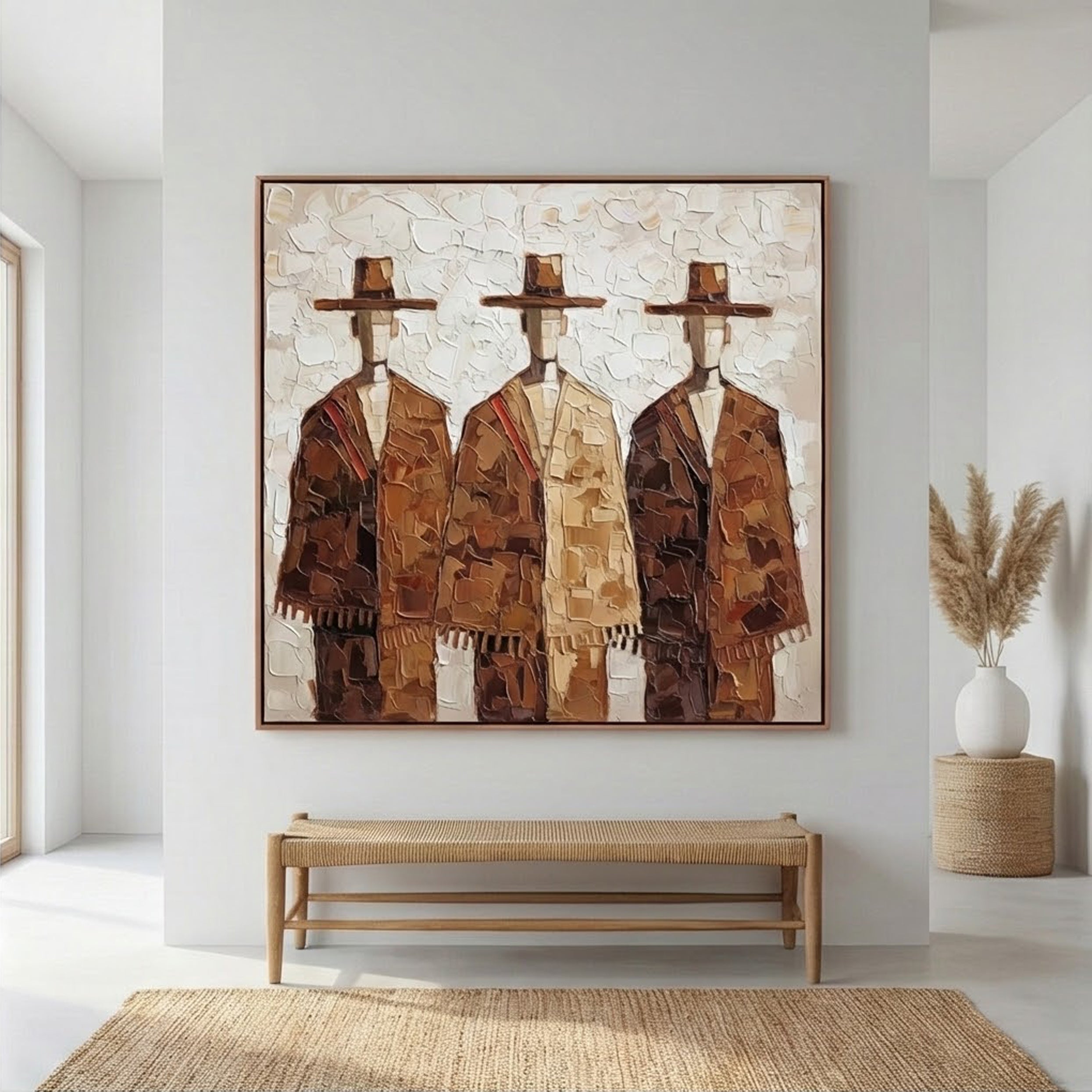 Textured Rustic Trio | Hat Silhouettes