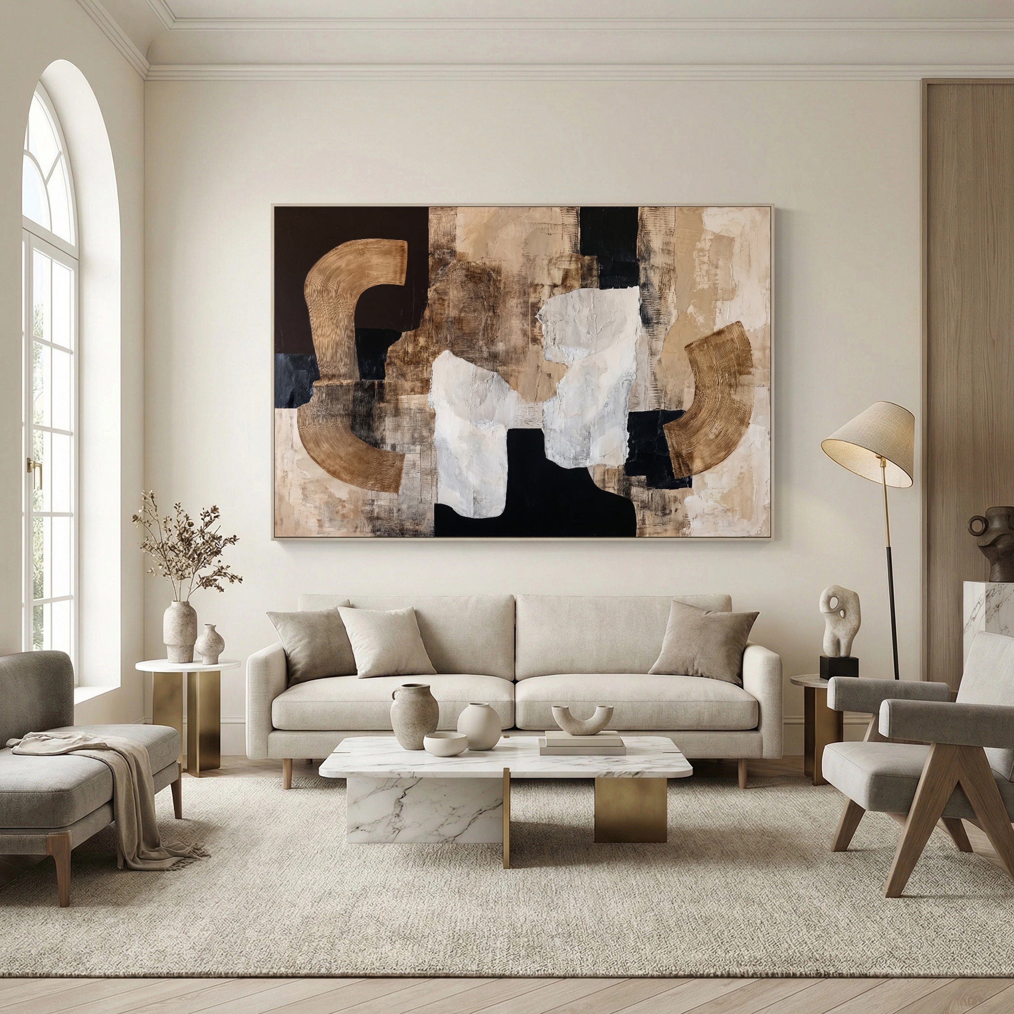 Neutral Tone Sculptures | Textured Art
