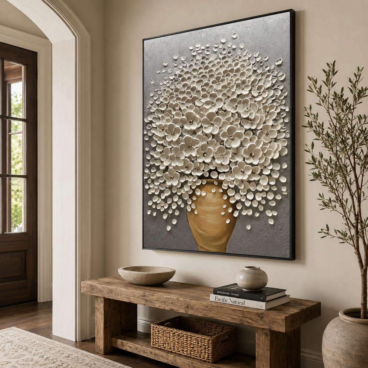 Textured Floral Opulence | Polished Elegance