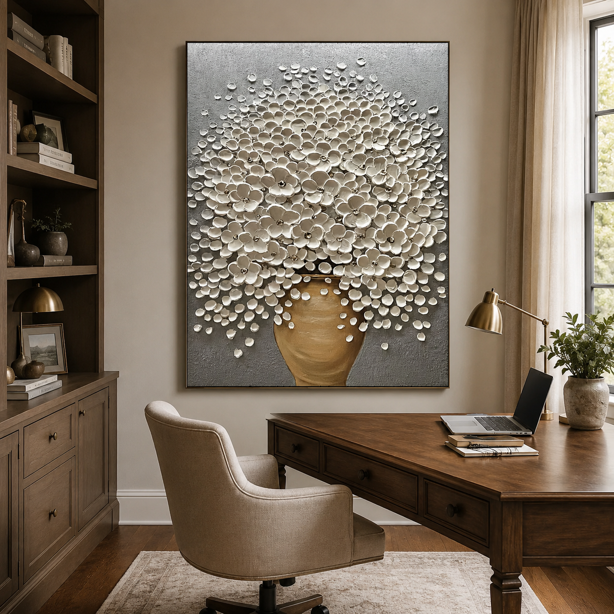 Textured Floral Opulence | Polished Elegance