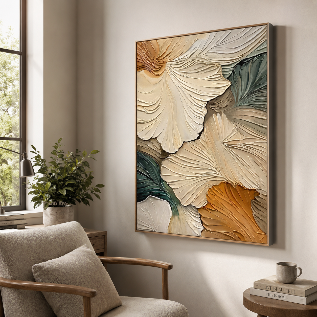 Textured Floral Art | Timeless Grace