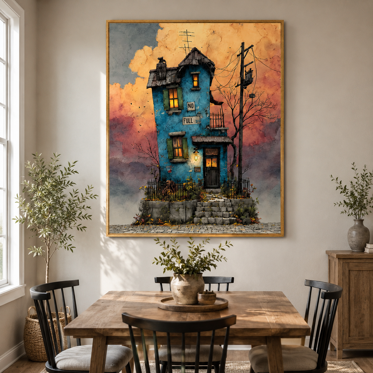 Whimsical Blue House | Nostalgic Charm