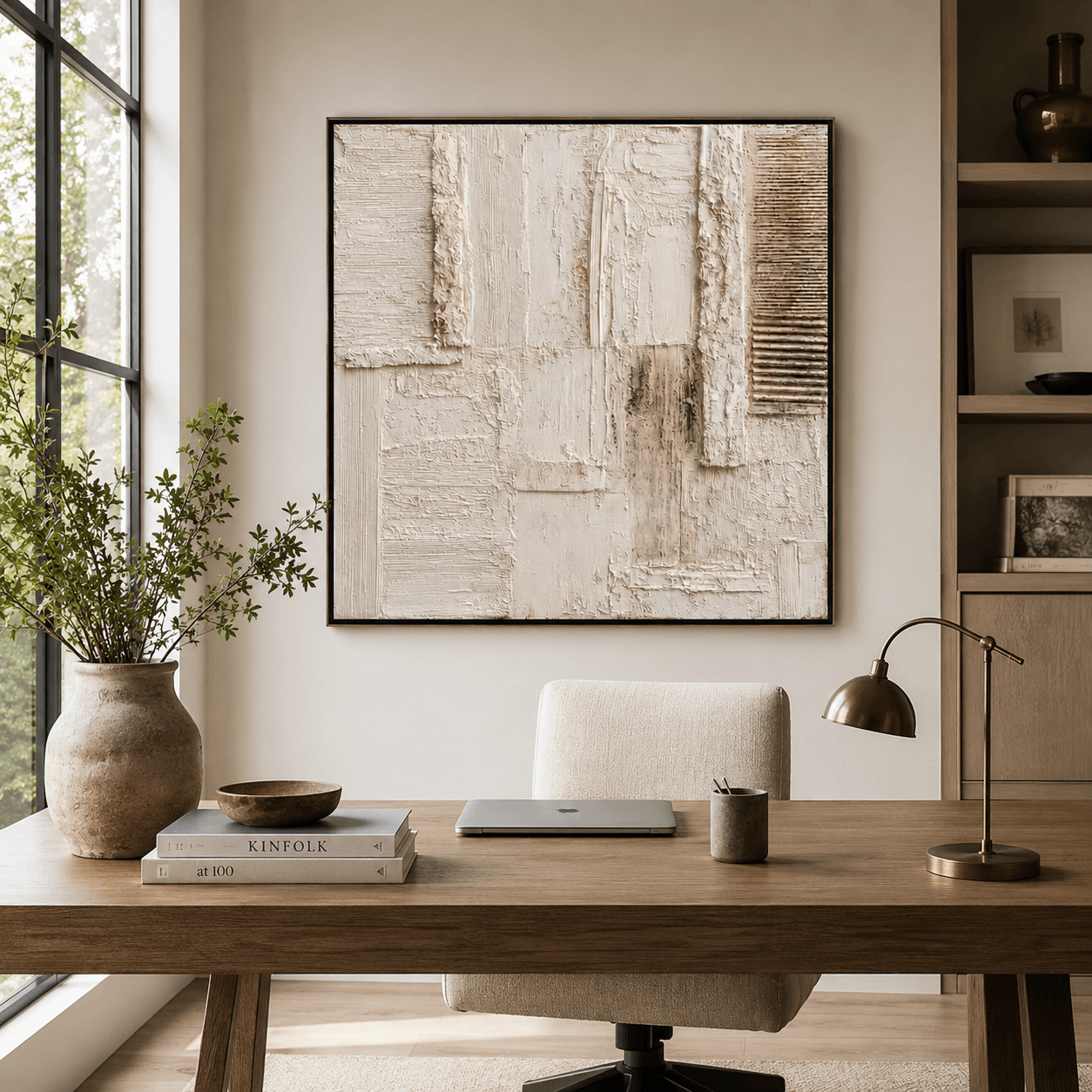 Warm-Tone Textured Art | Sophisticated Calm