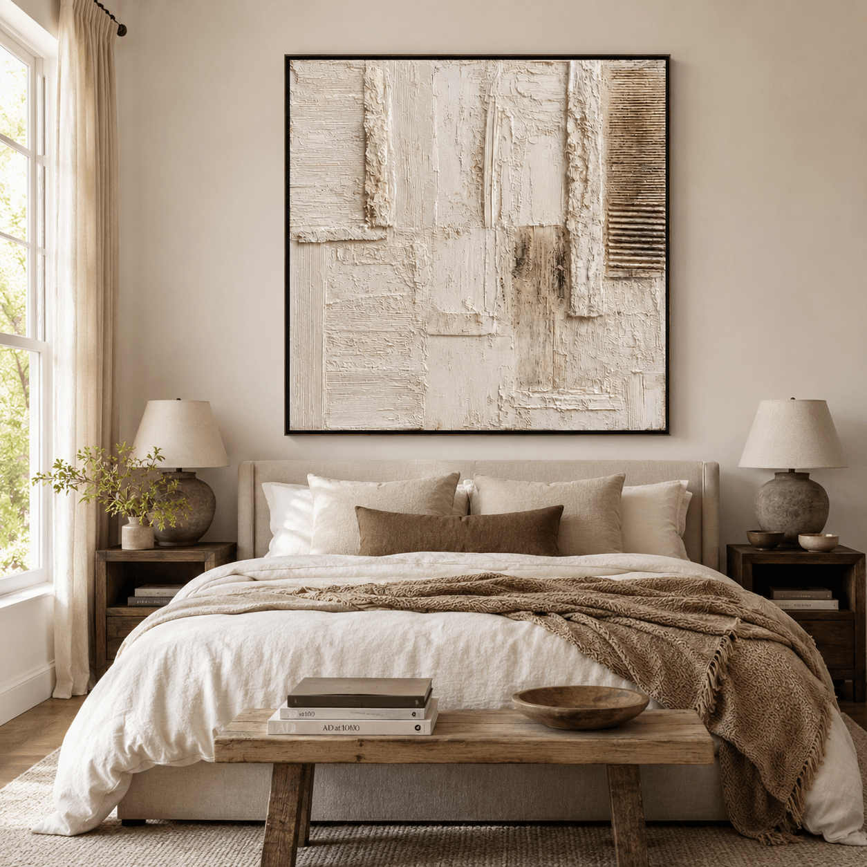 Warm-Tone Textured Art | Sophisticated Calm